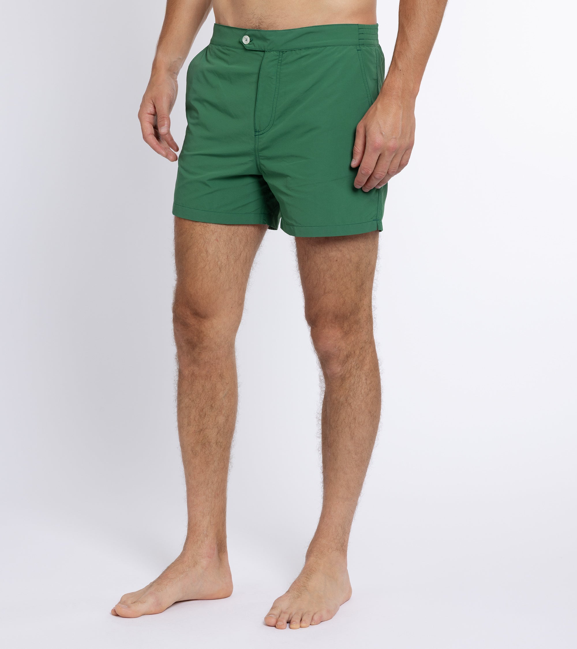 Trunk Foley Swim Shorts: Green