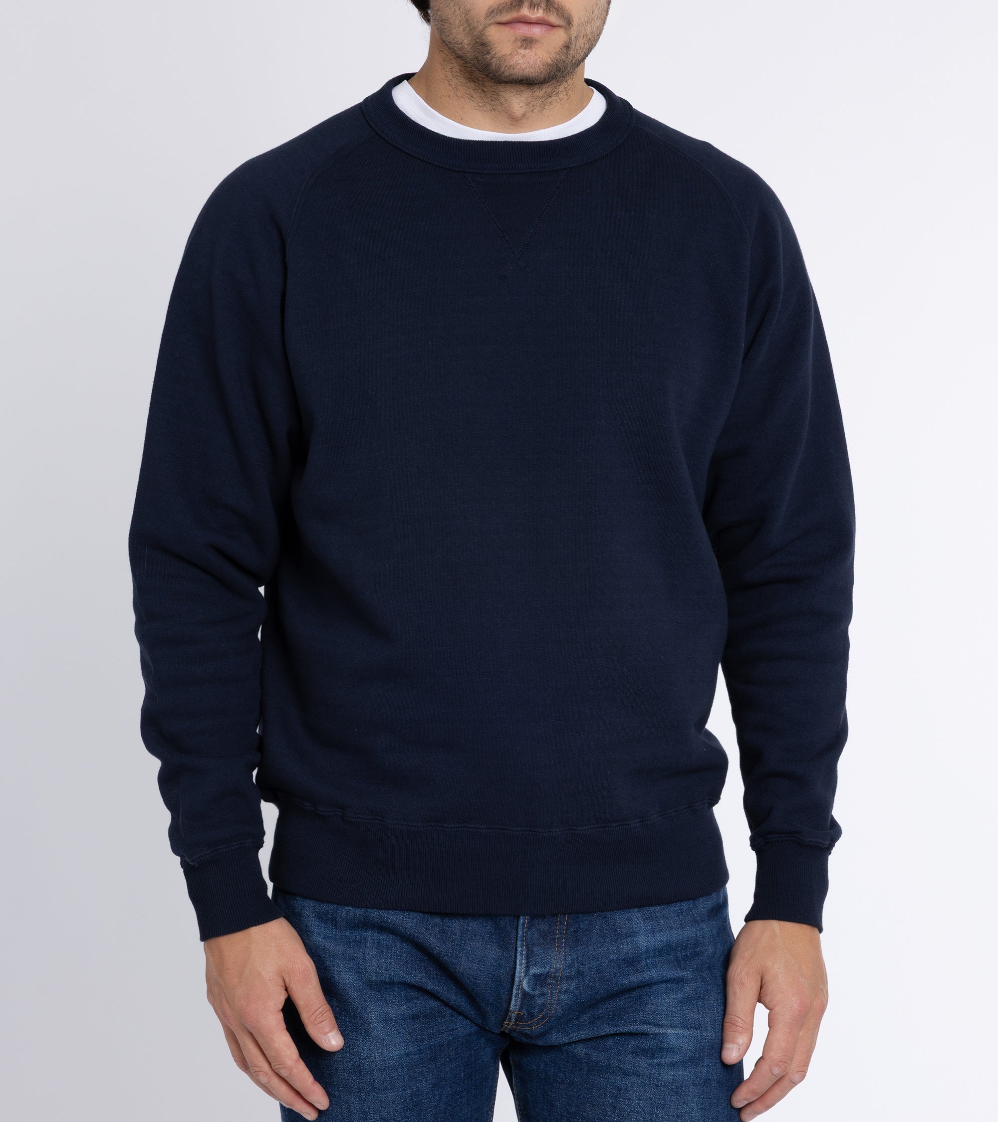 Sunray Sportswear Puamana Raglan Cotton Sweatshirt: Dark Navy