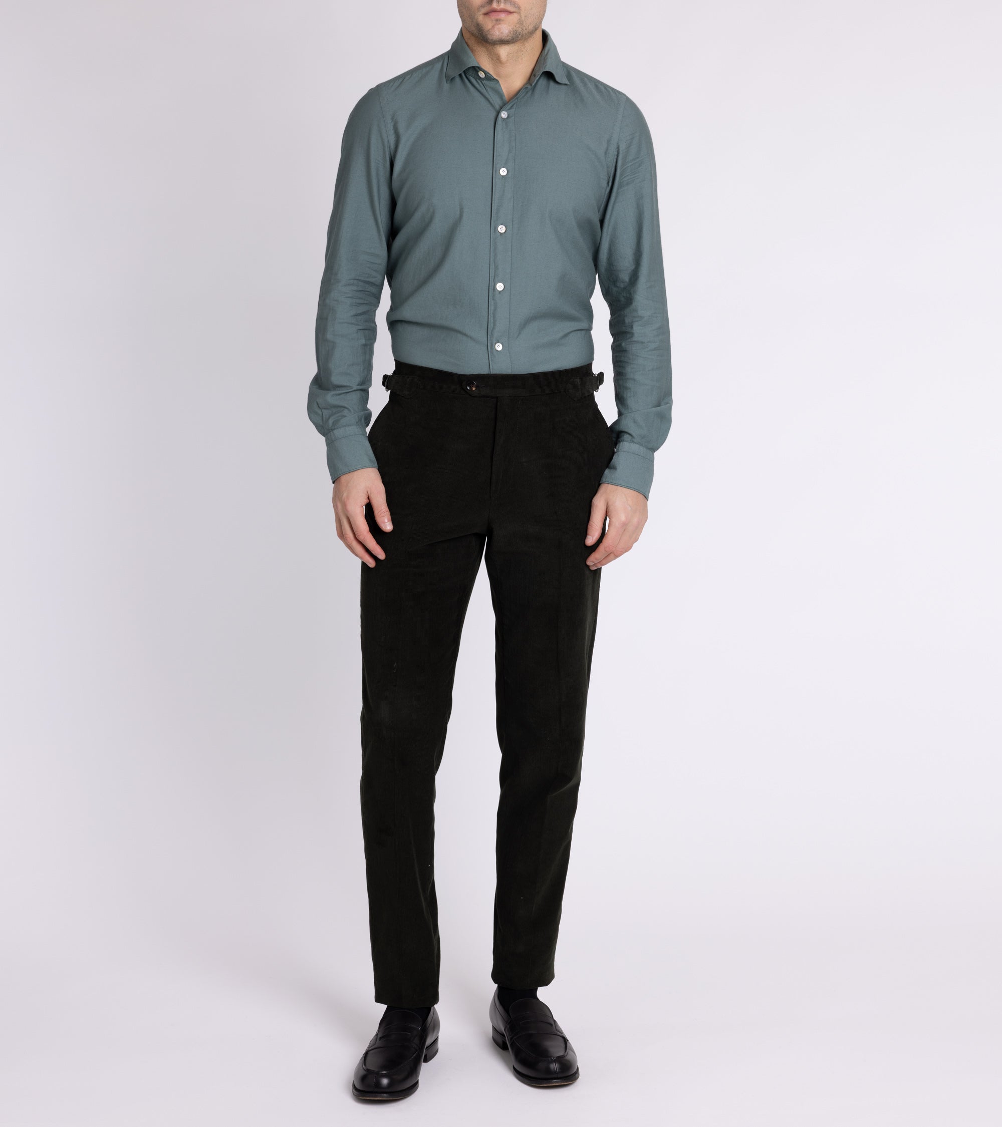 Trunk Walbrook Cotton Corduroy Suit Trousers: Olive