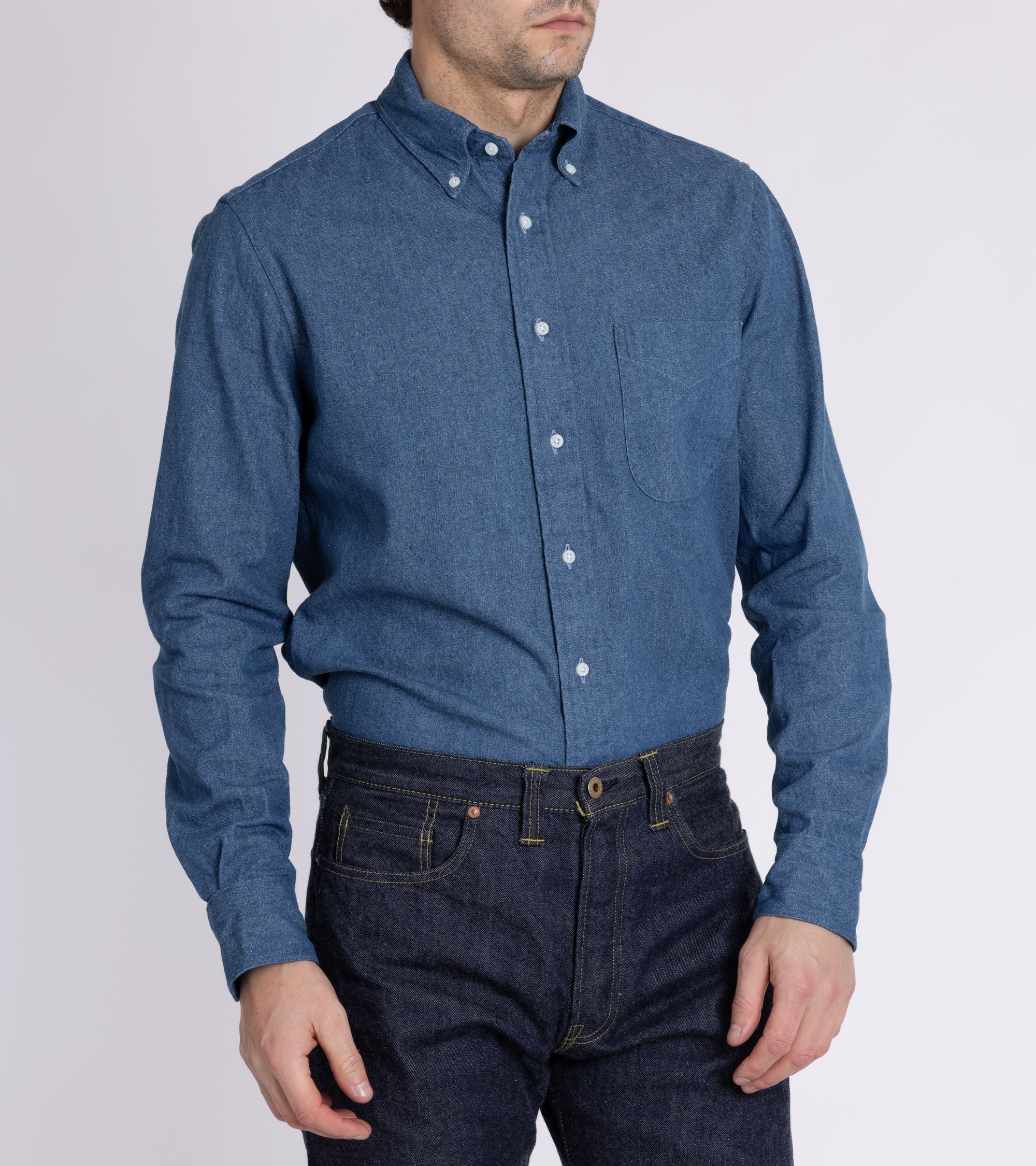 Gitman Vintage Denim Shirt: Light Blue