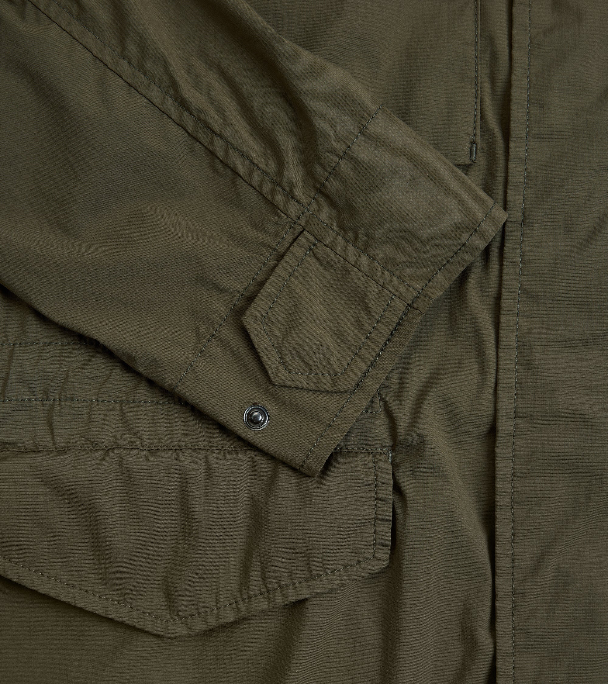 Aspesi Minifield Cotton Nylon Poplin Jacket: Military