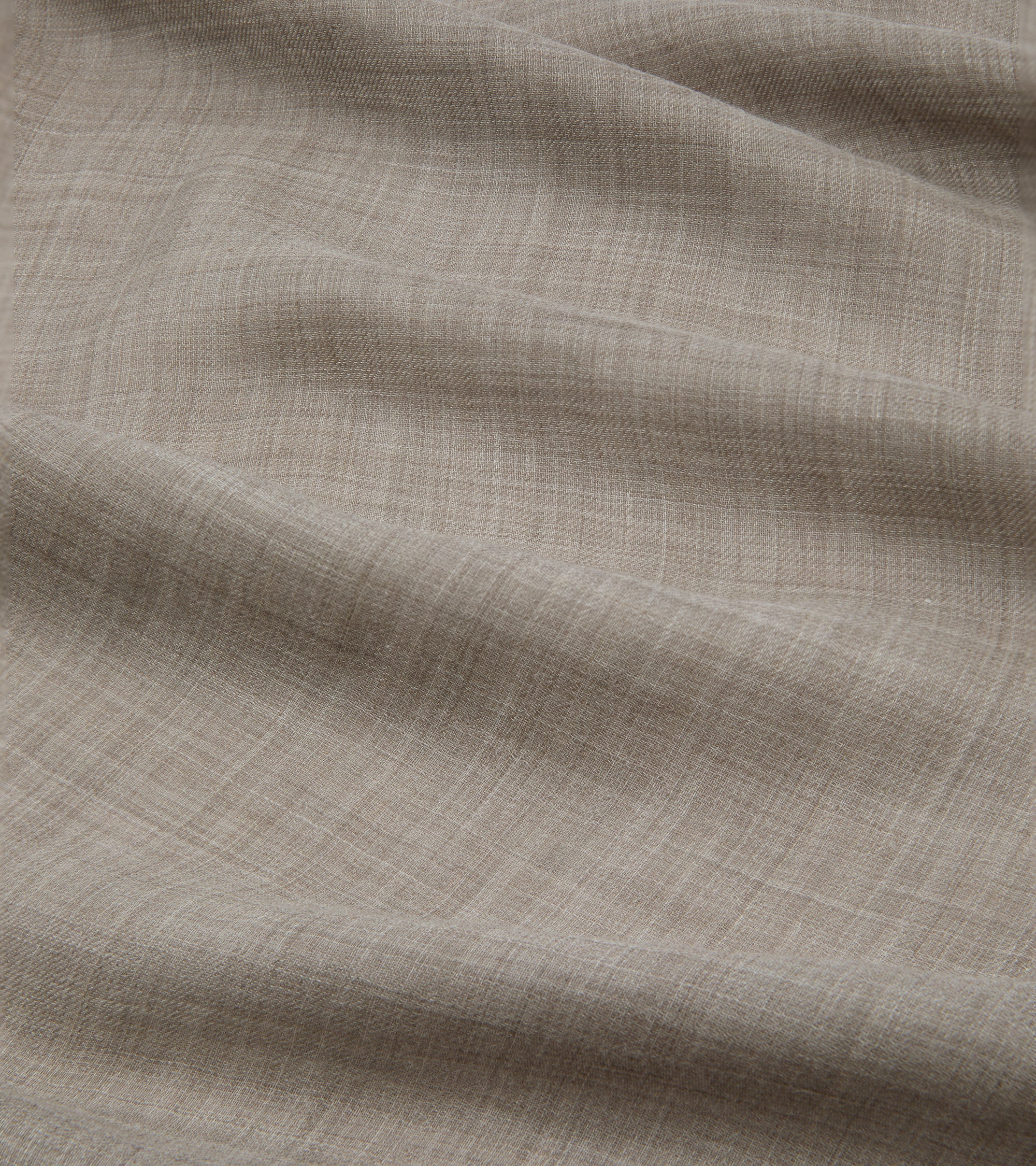 Begg Wispy Solid Cashmere Scarf: Dark Natural