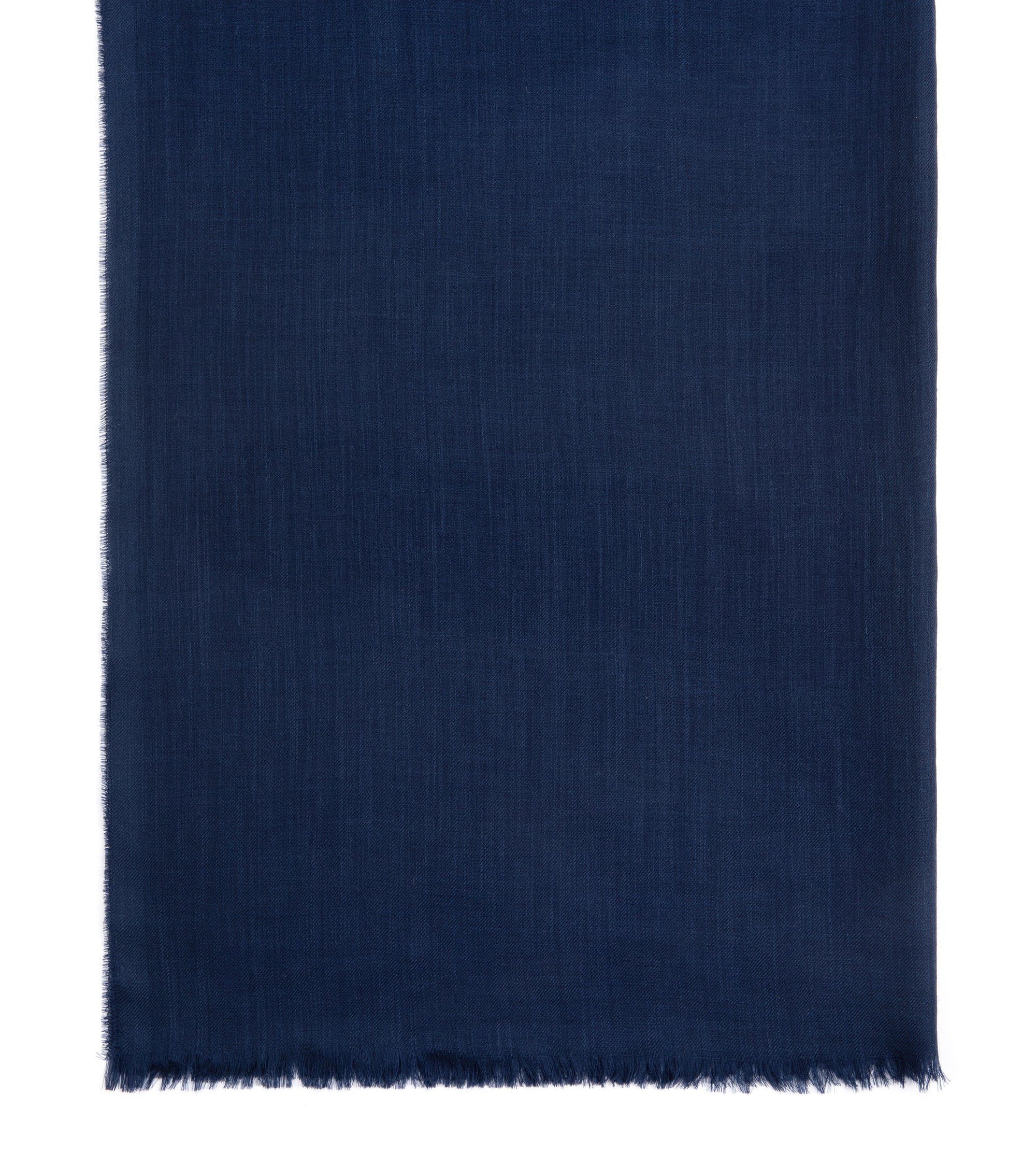 Begg x Co Wispy Solid Cashmere Scarf: Navy