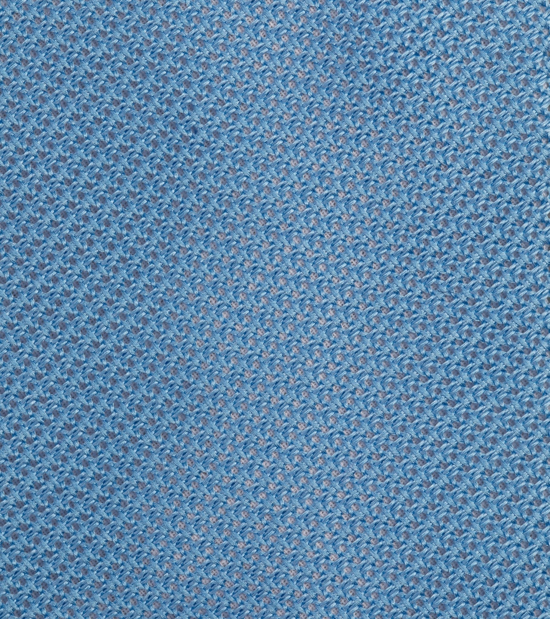 Bigi Fine Silk Grenadine Tie: Light Blue - Trunk Clothiers