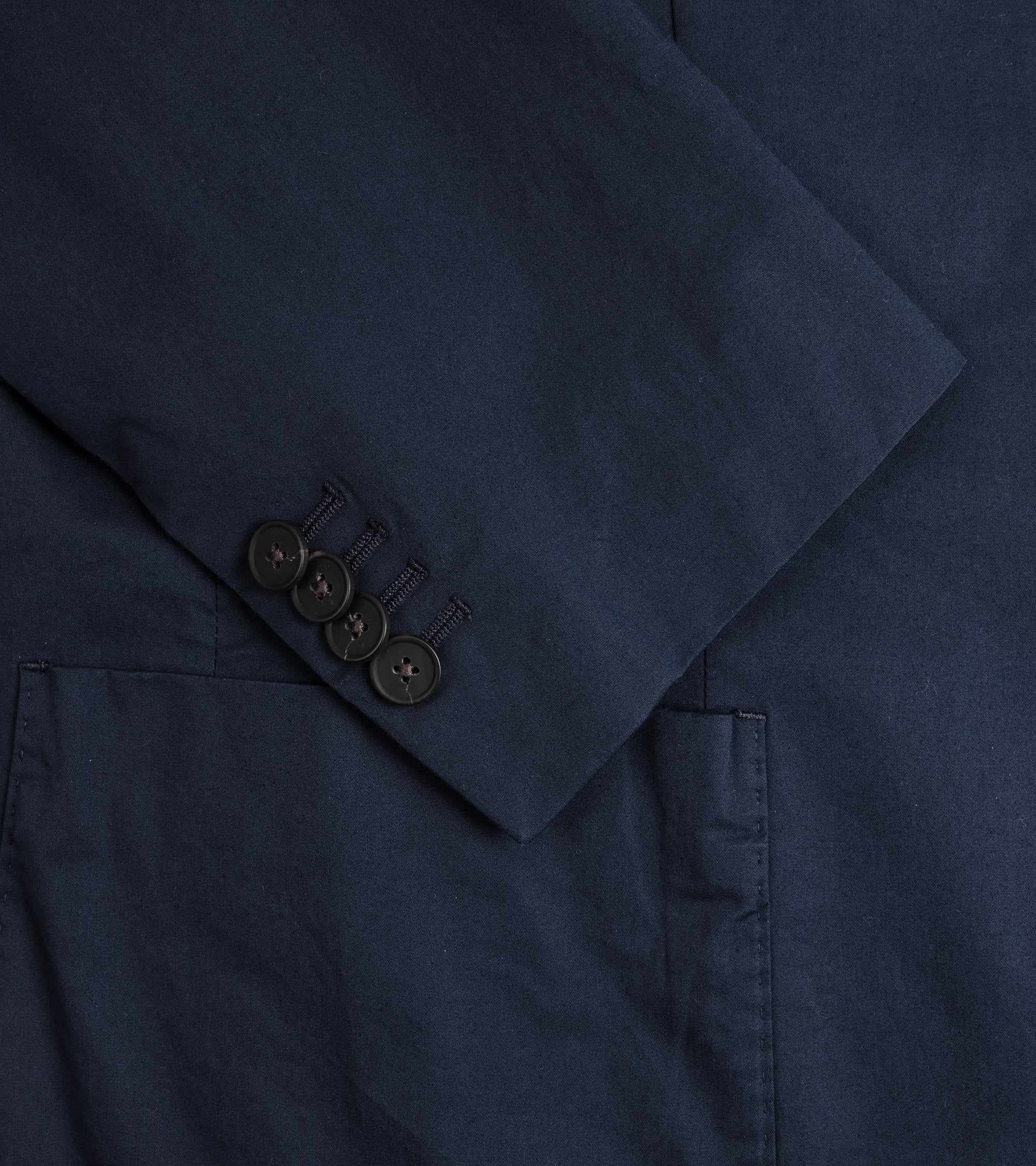 Boglioli Cotton Stretch Travel Suit Jacket: Navy