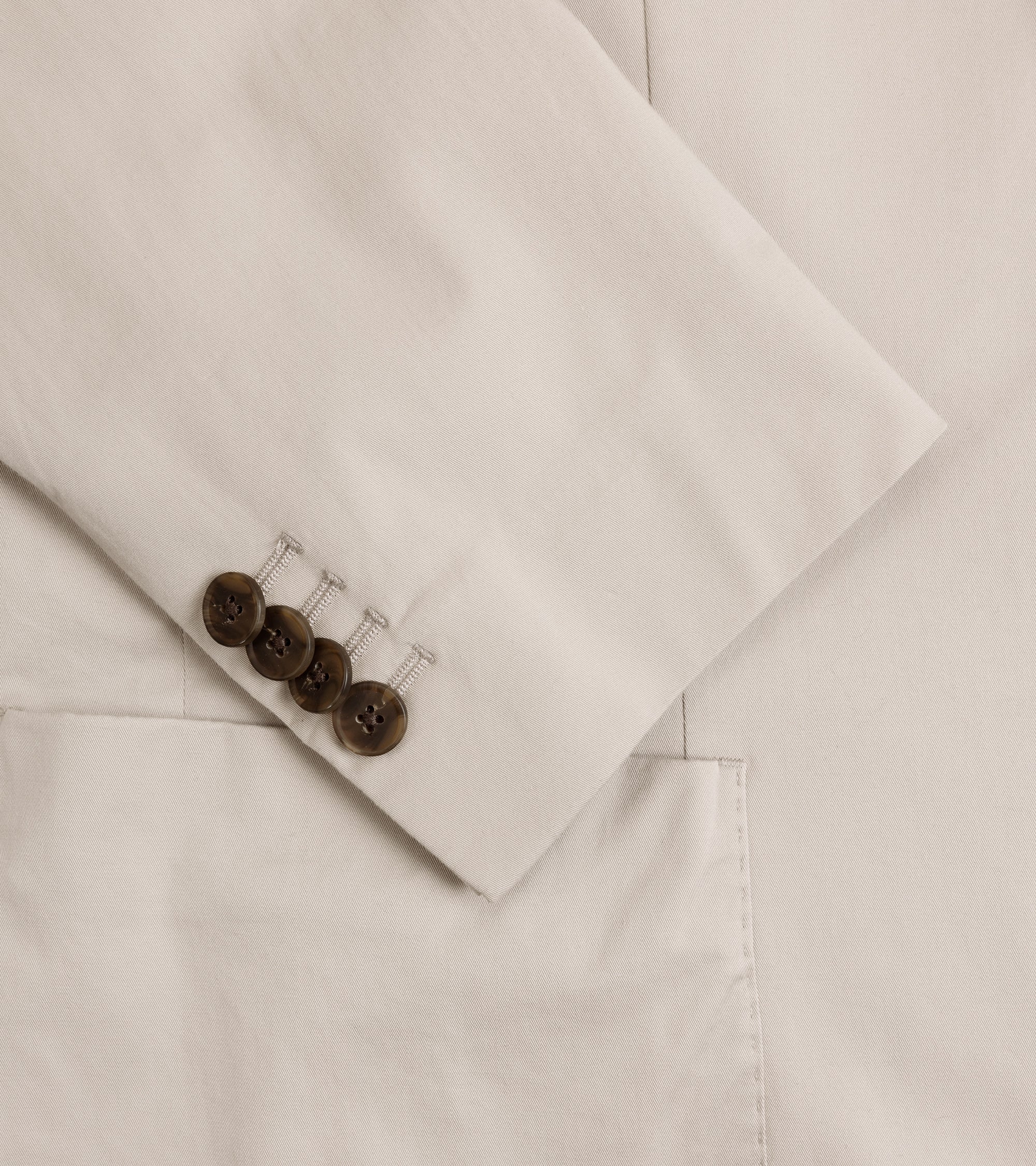 Boglioli Cotton Stretch Travel Suit Jacket: Putty