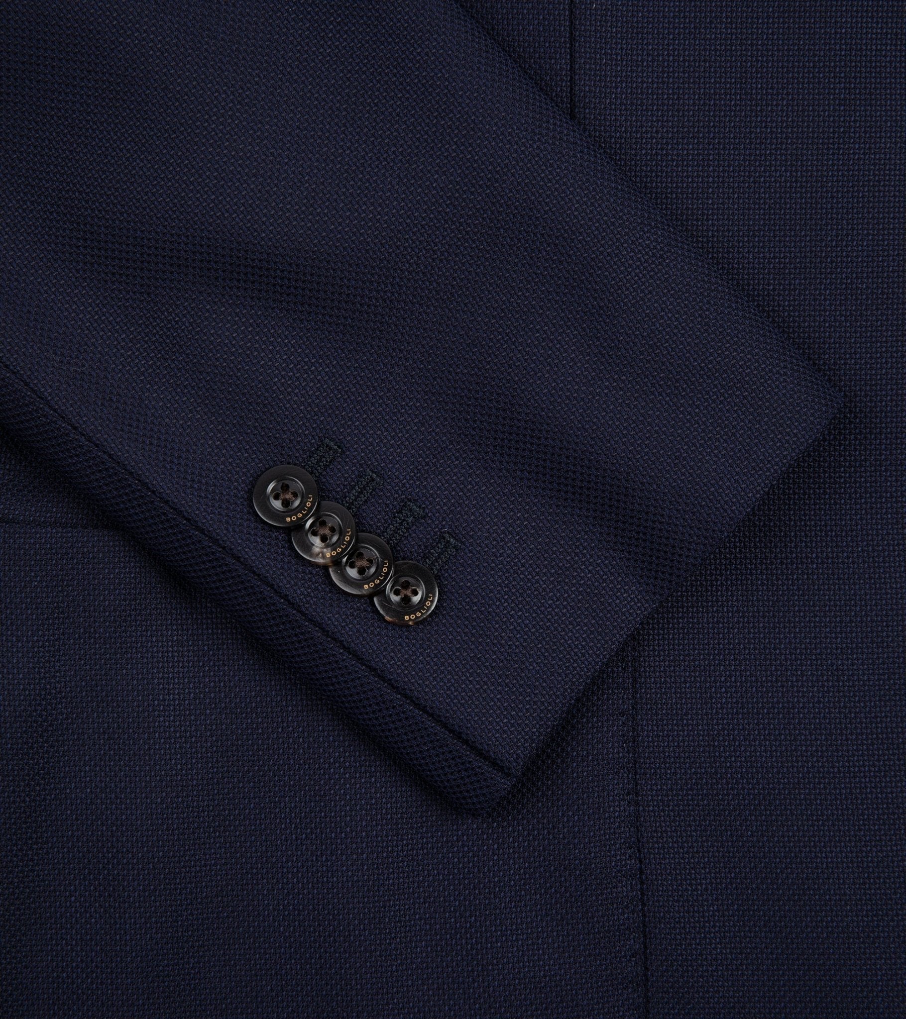 Boglioli for Trunk Wool Hopsack K Jacket: Navy - Trunk Clothiers