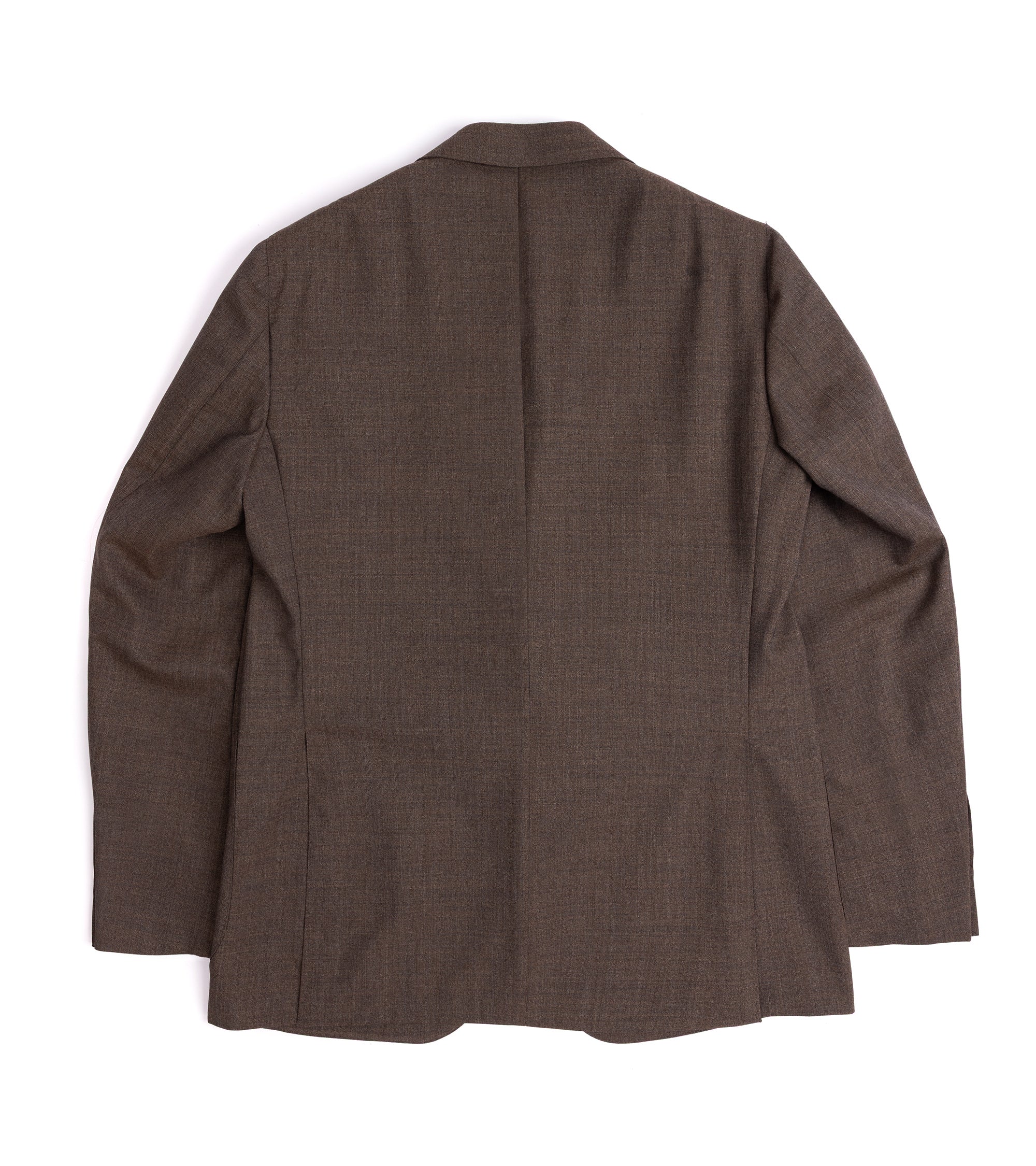 Caruso Aida 3-Ply Wool Canvas Suit: Brown