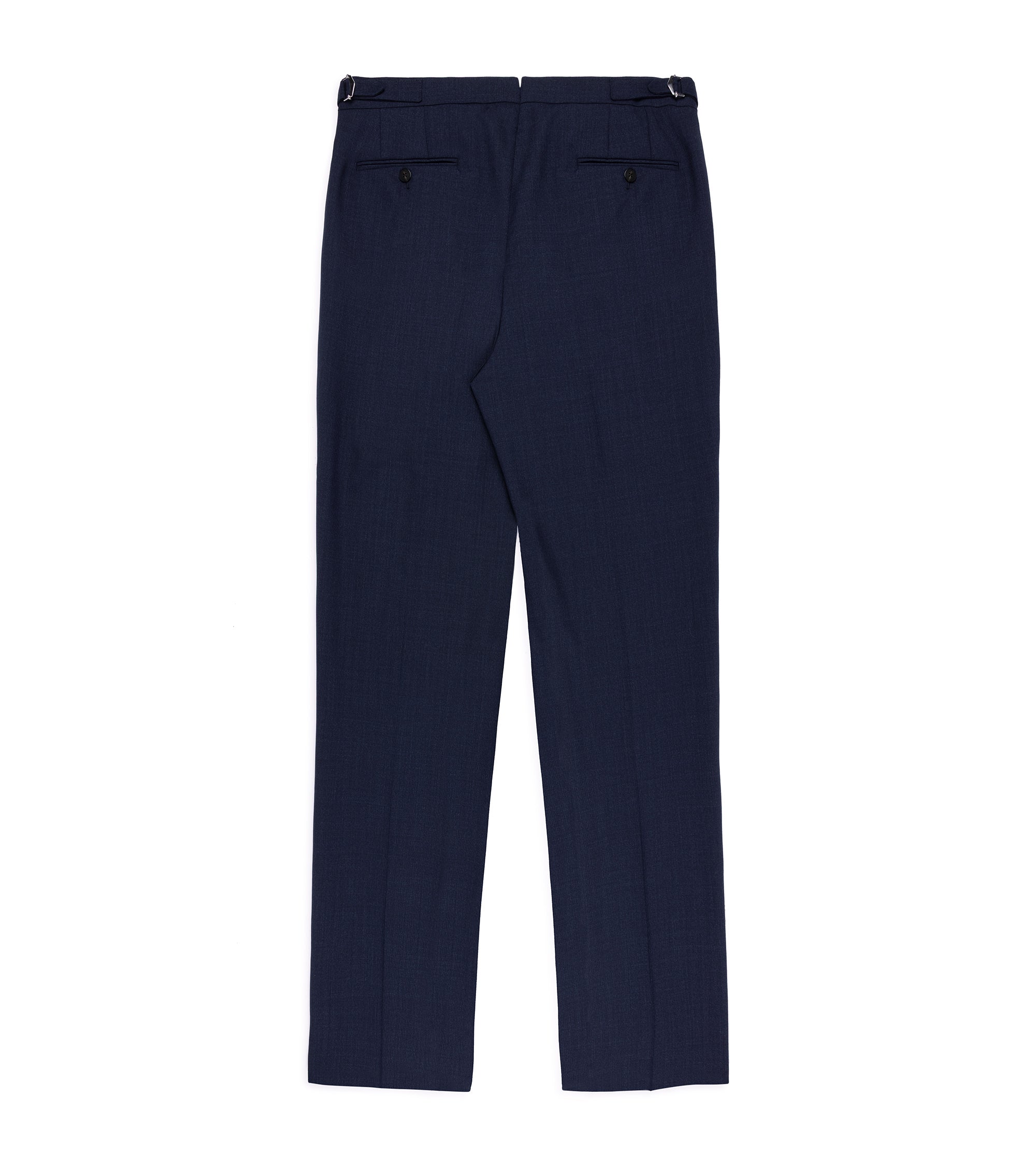 Caruso Aida 3-Ply Wool Canvas Suit: Navy