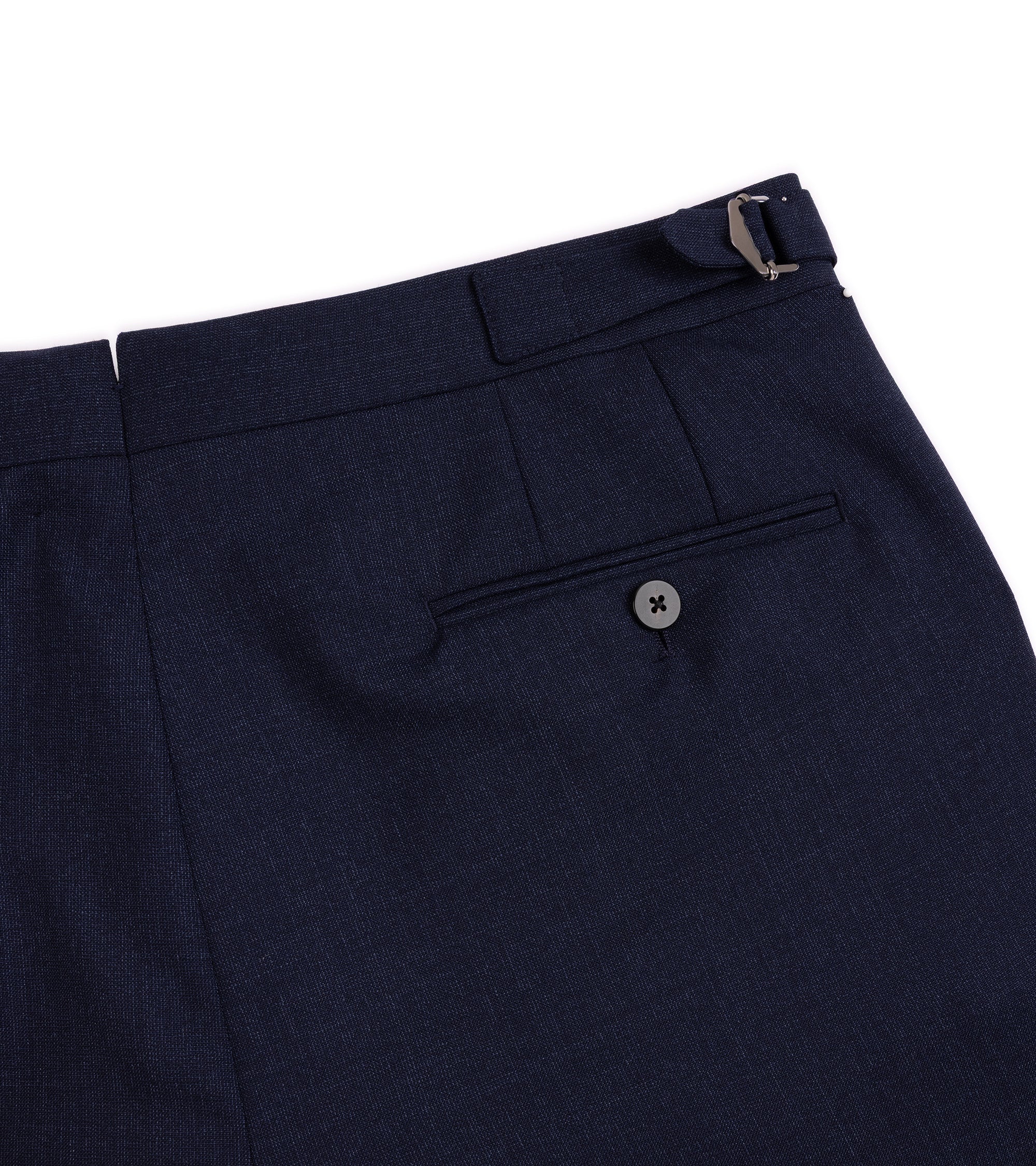 Caruso Aida 3-Ply Wool Canvas Suit: Navy