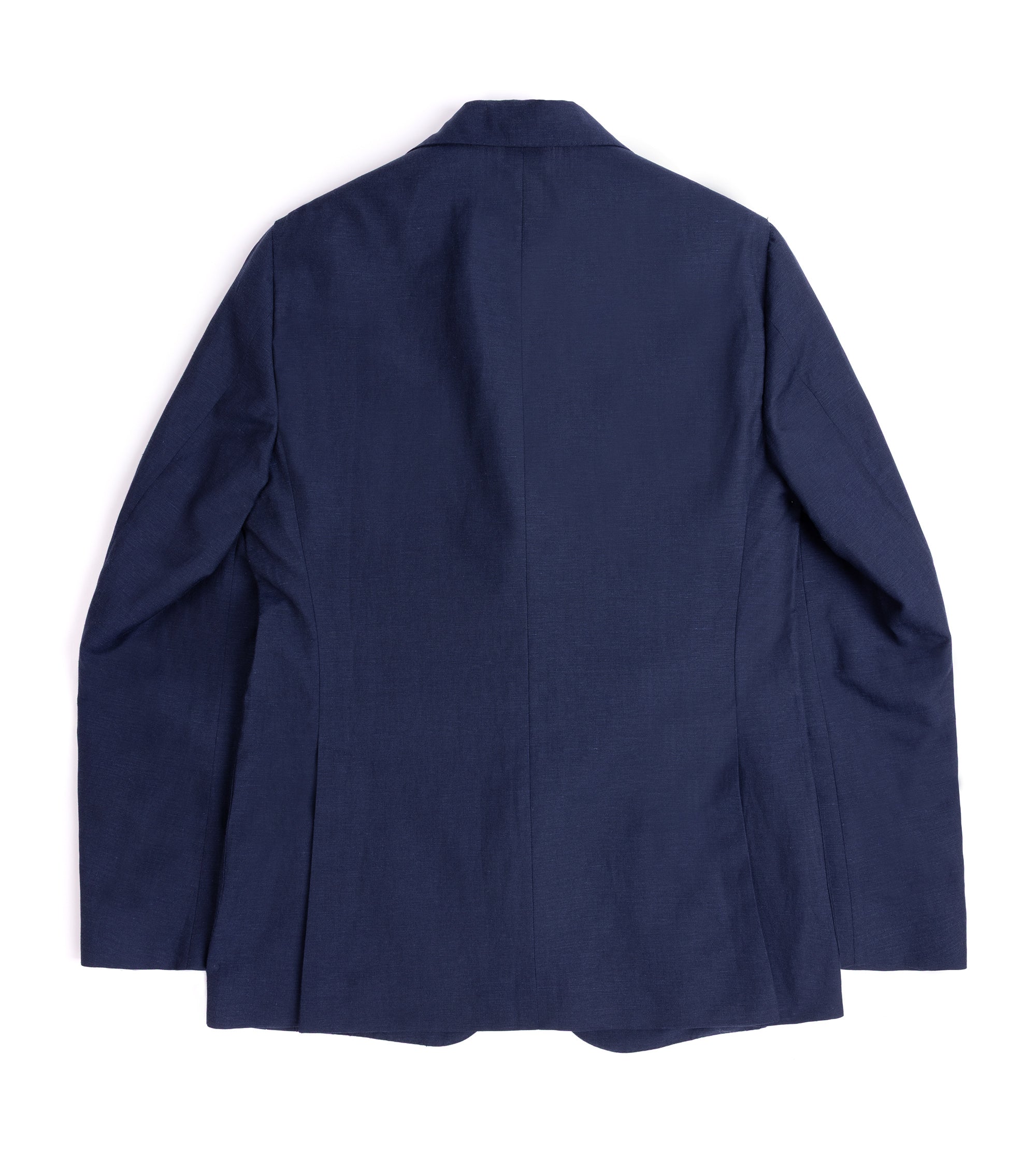 Caruso Butterfly Wool Linen Jacket: Navy