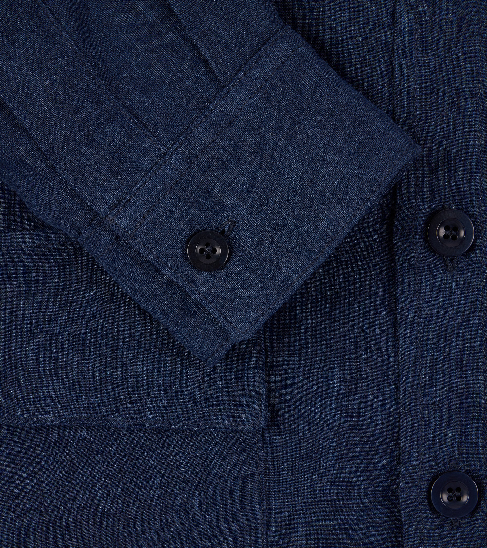 East Harbour Surplus Ellis Linen Canvas Army Jacket: Blue