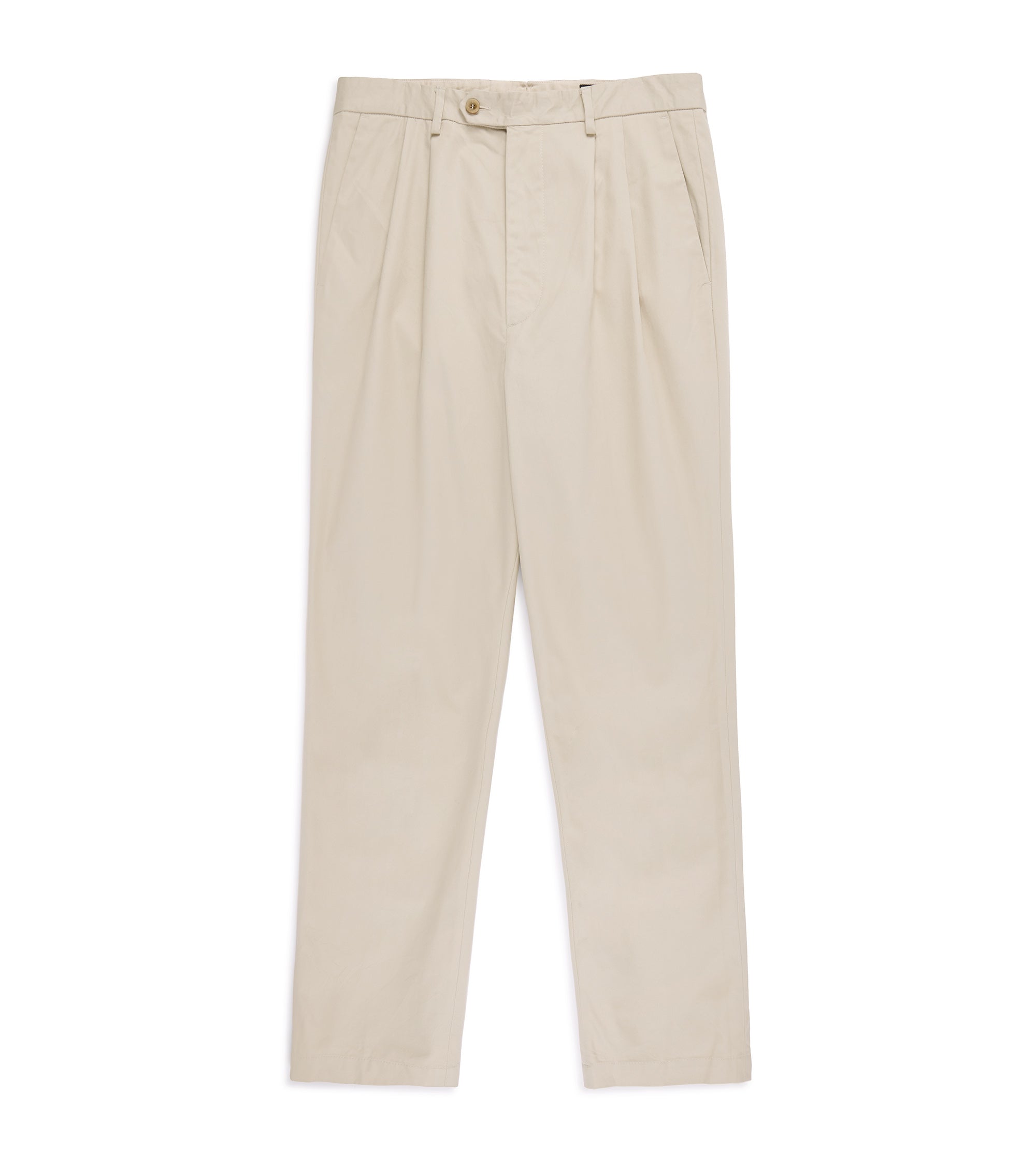 East Harbour Surplus Martin Pleated Cotton Gabardine Chino Trousers: Sand