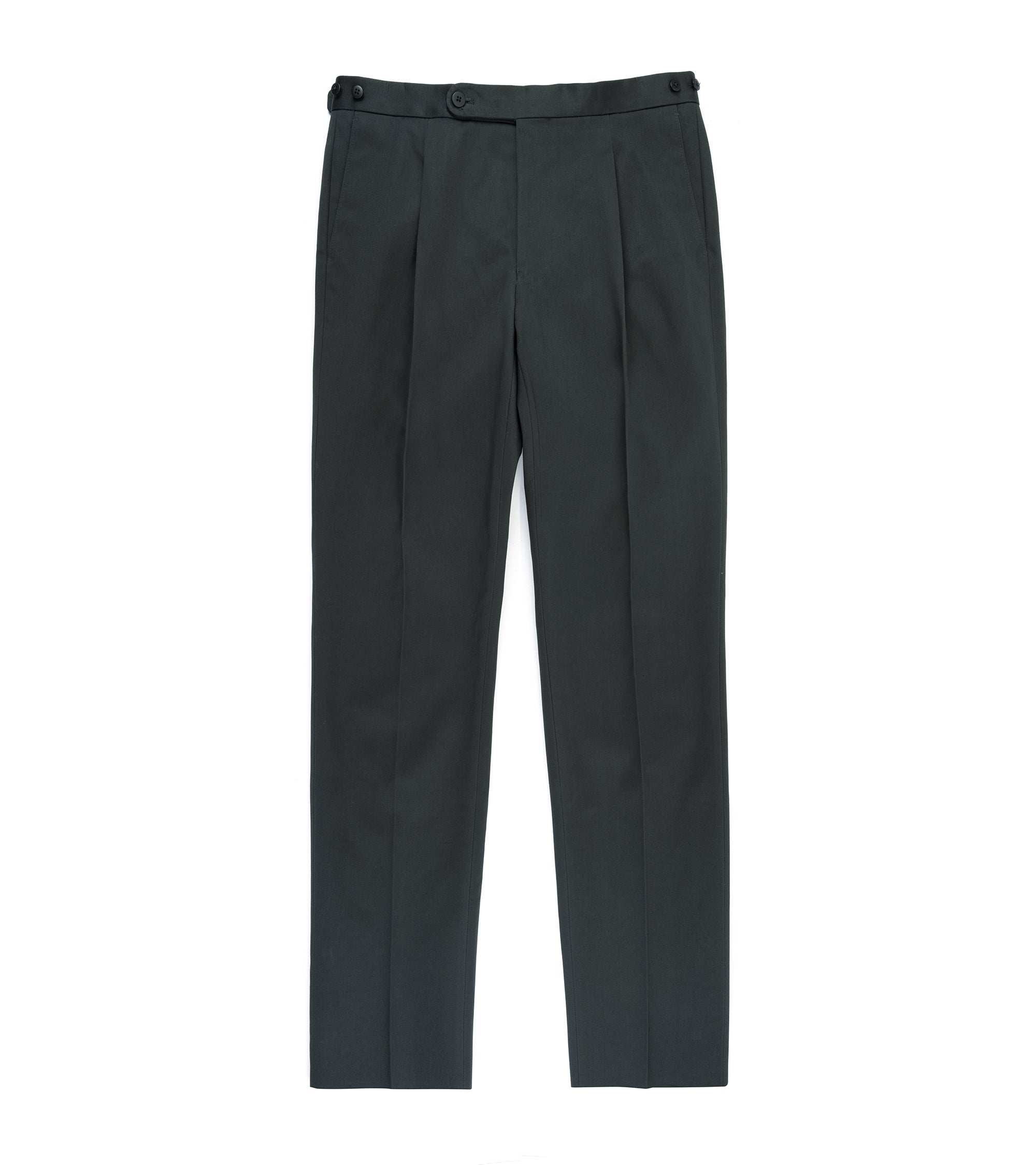Echizenya for Trunk Heavy West Point Cotton Twill Chino Trousers: Navy