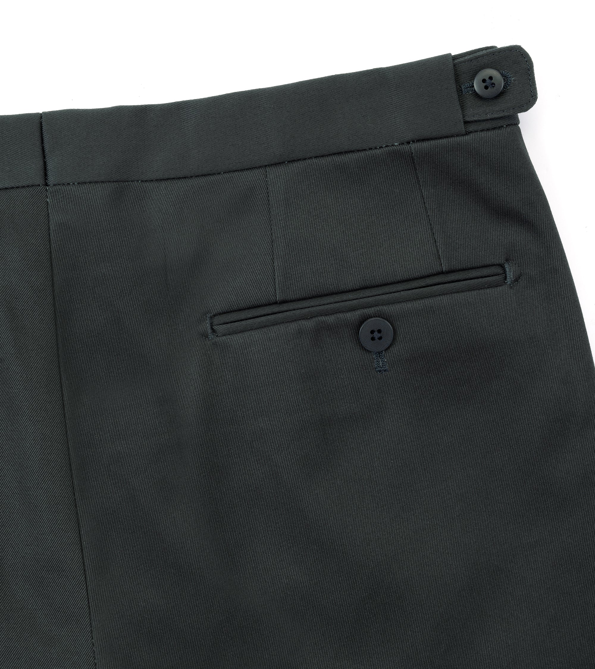 Echizenya for Trunk Heavy West Point Cotton Twill Chino Trousers: Navy