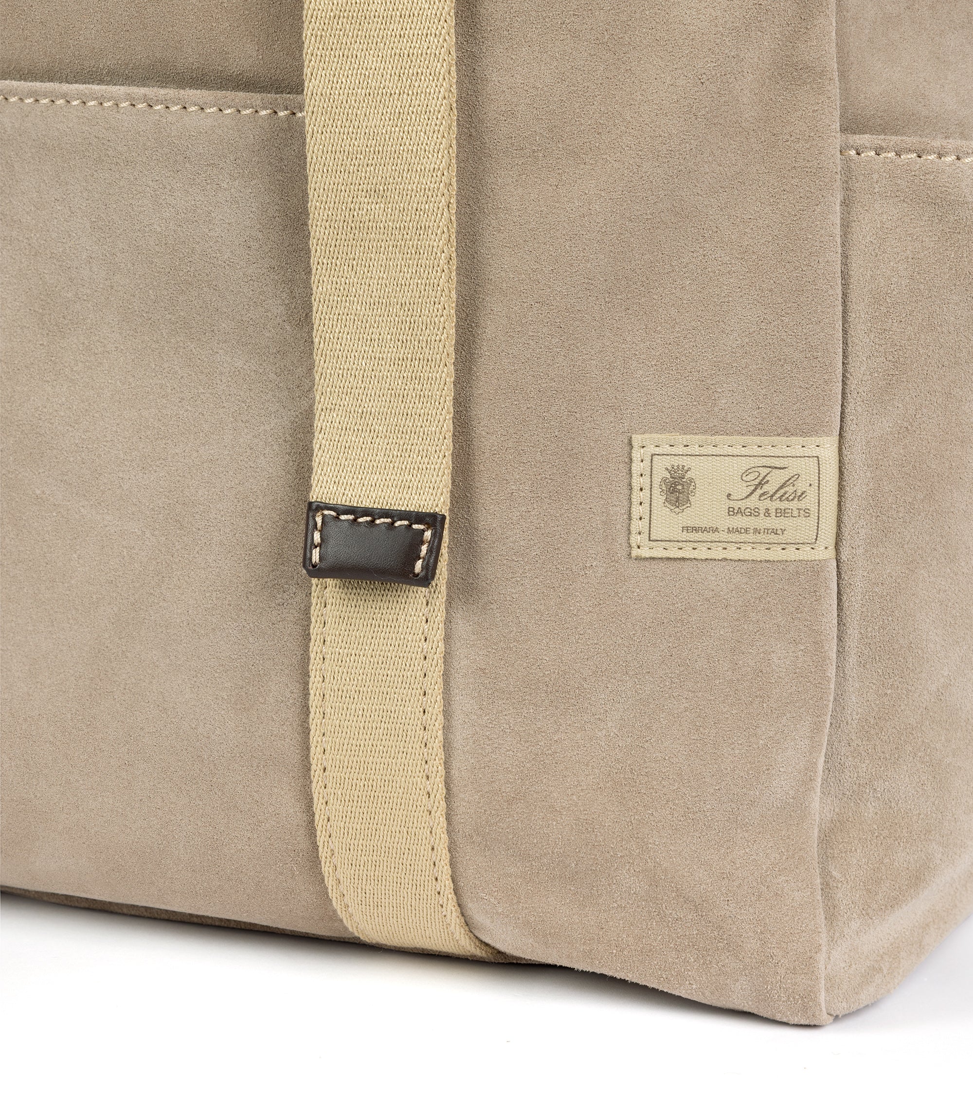 Felisi for Trunk Suede Adjustable Tote Bag: Beige