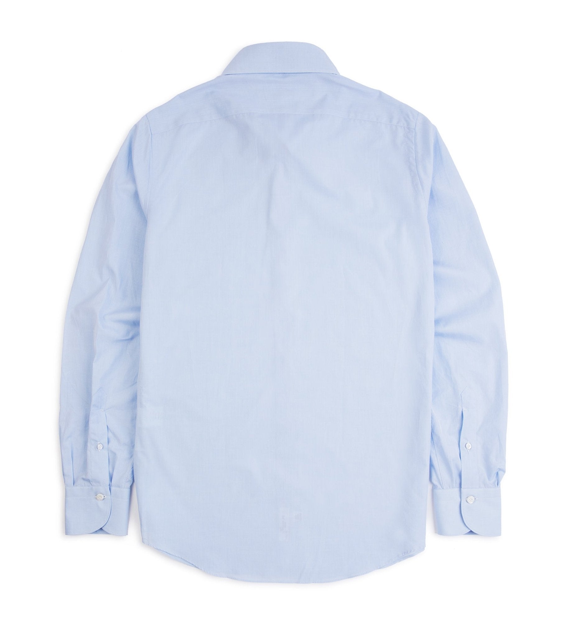 Finamore Milano Eduardo 170 Giza Cotton Formal Shirt: Blue - Trunk Clothiers