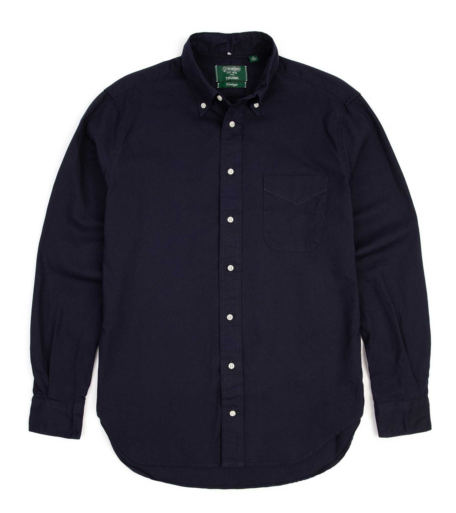 Gitman Vintage Oxford Shirt: Navy - Trunk Clothiers