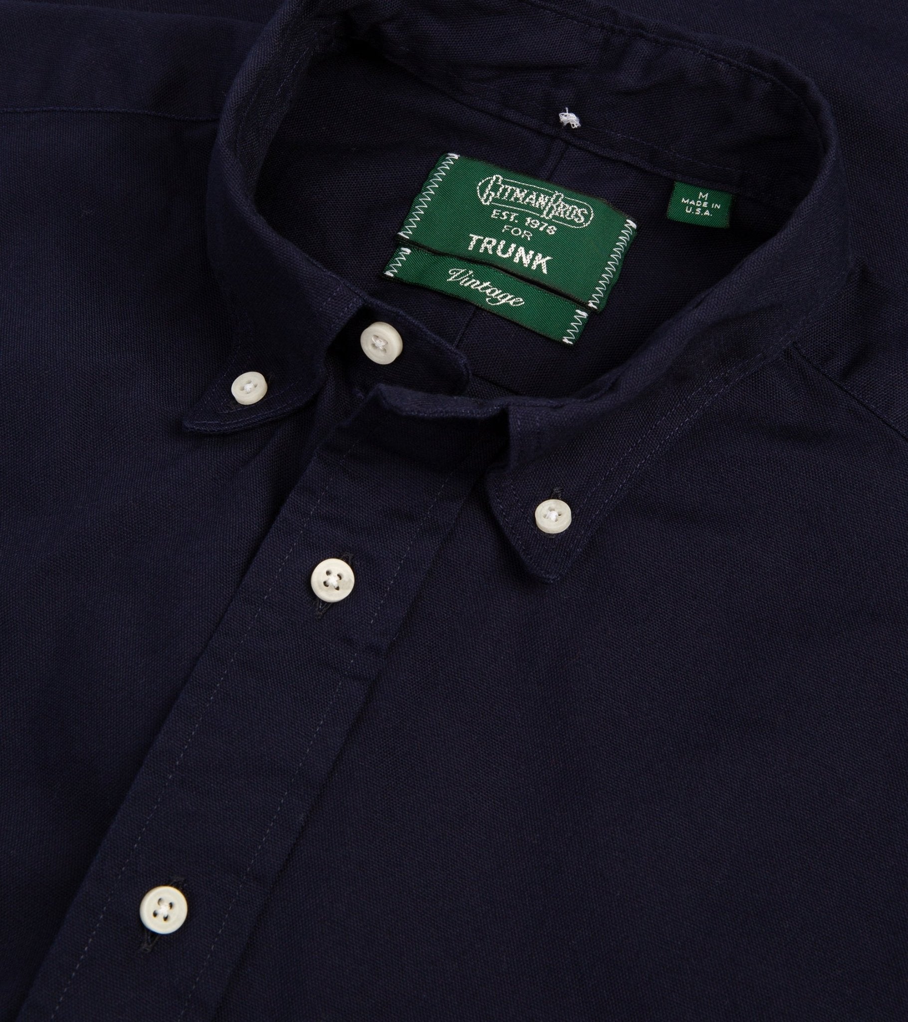 Gitman Vintage Oxford Shirt: Navy - Trunk Clothiers