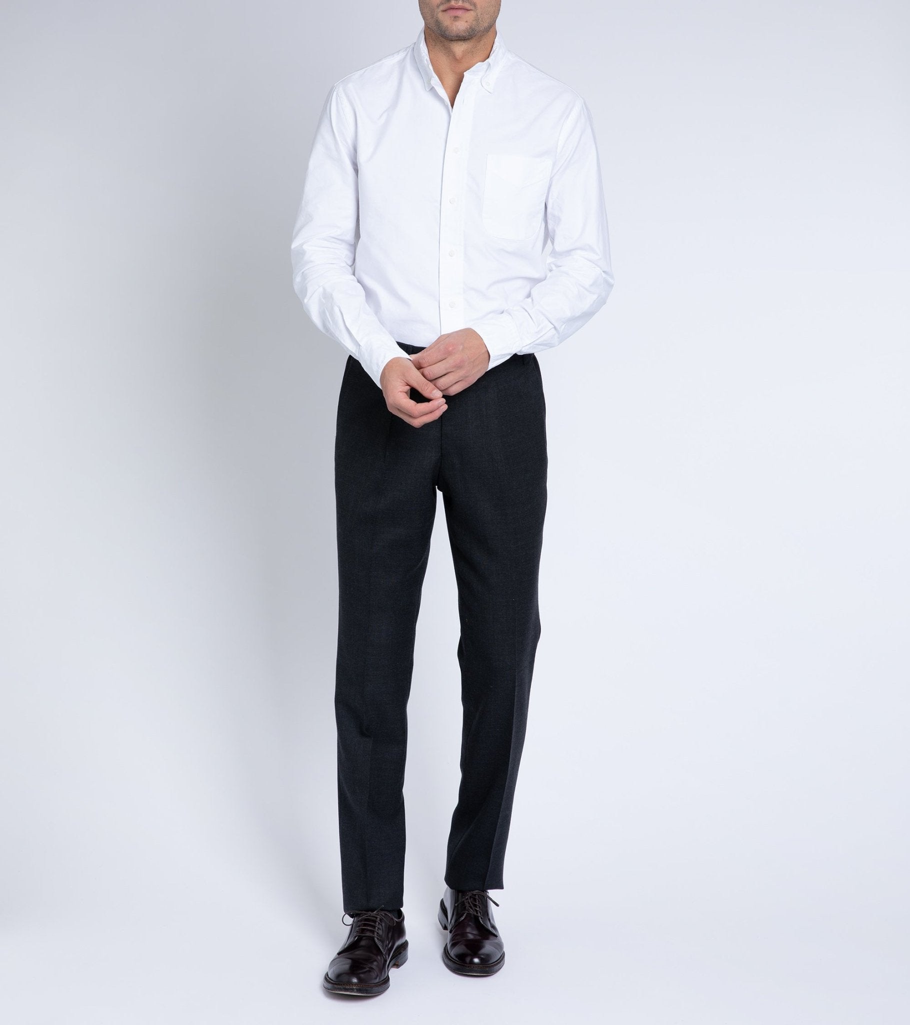 Gitman Vintage Oxford Shirt: White - Trunk Clothiers