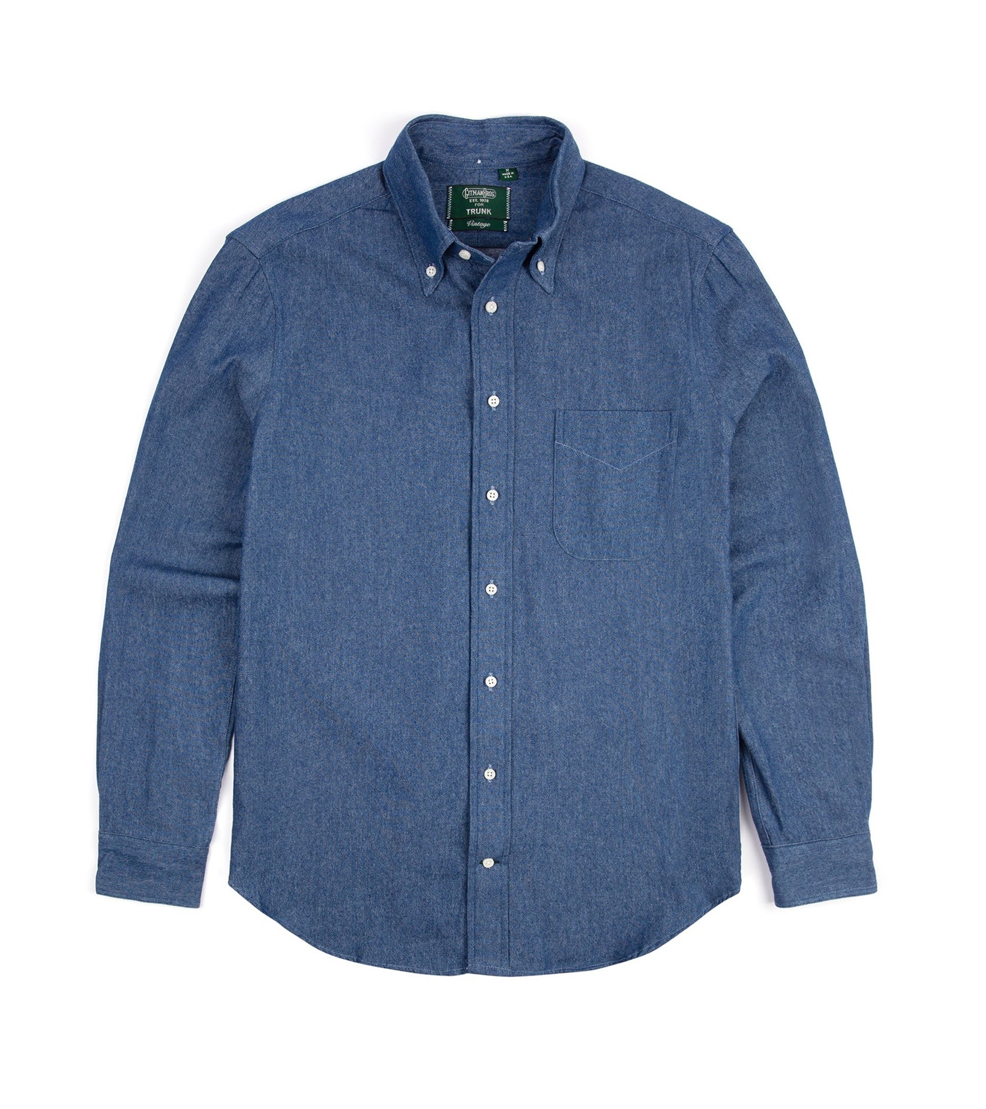 Gitman Vintage Denim Shirt: Light Blue