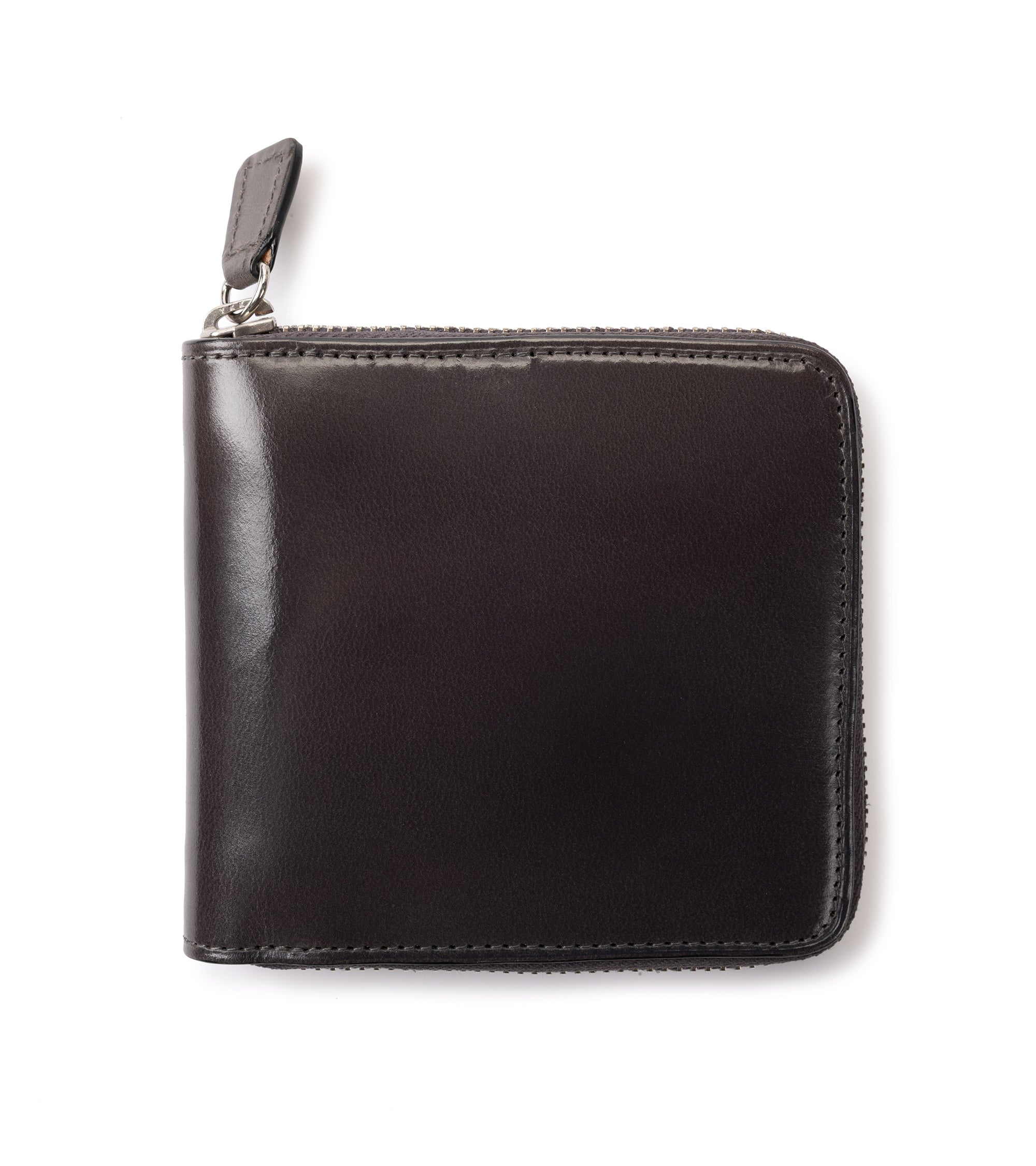 Il Bussetto Leather Zip Wallet: Grey