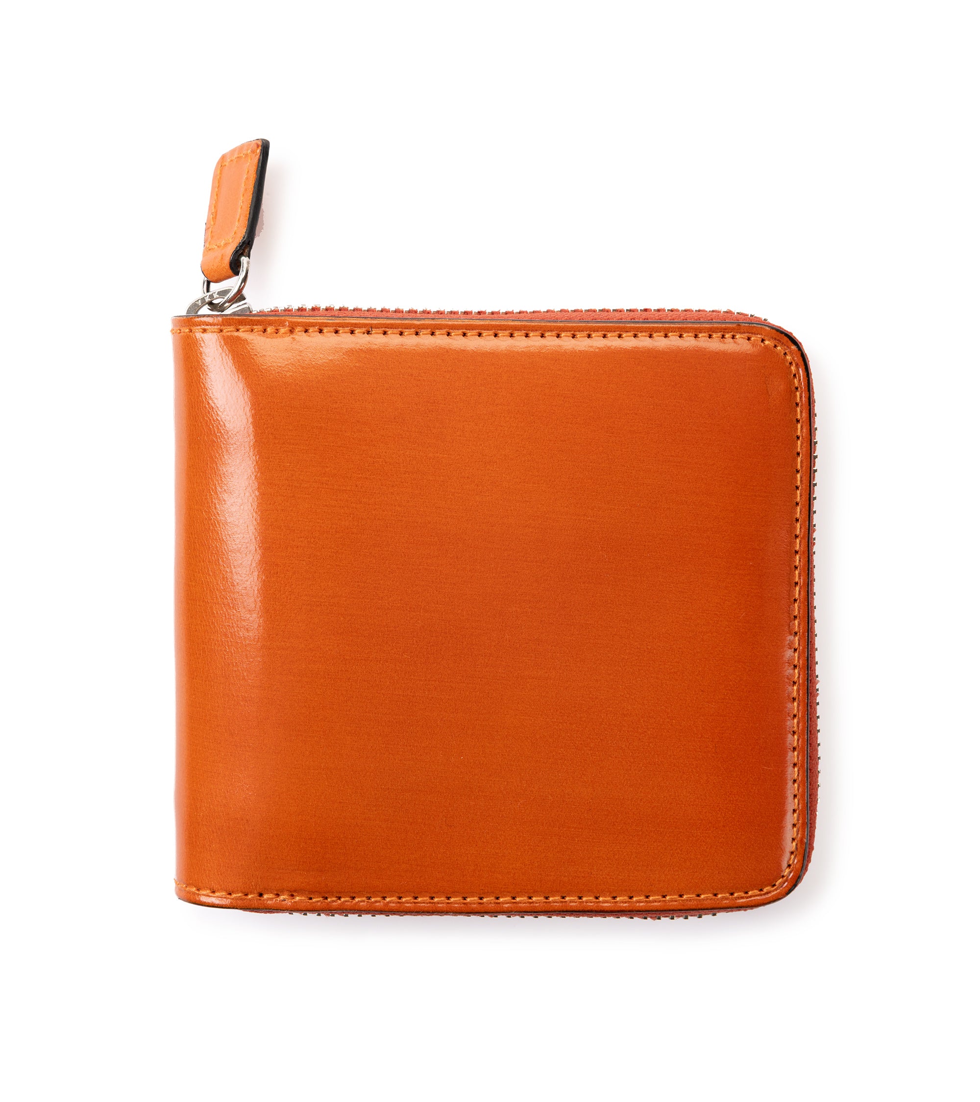 Il Bussetto Leather Zip Wallet: Orange