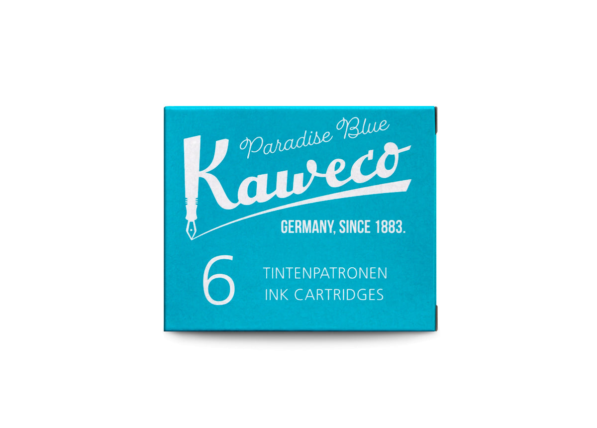 Kaweco Ink Cartridges: Paradise Blue (x6)