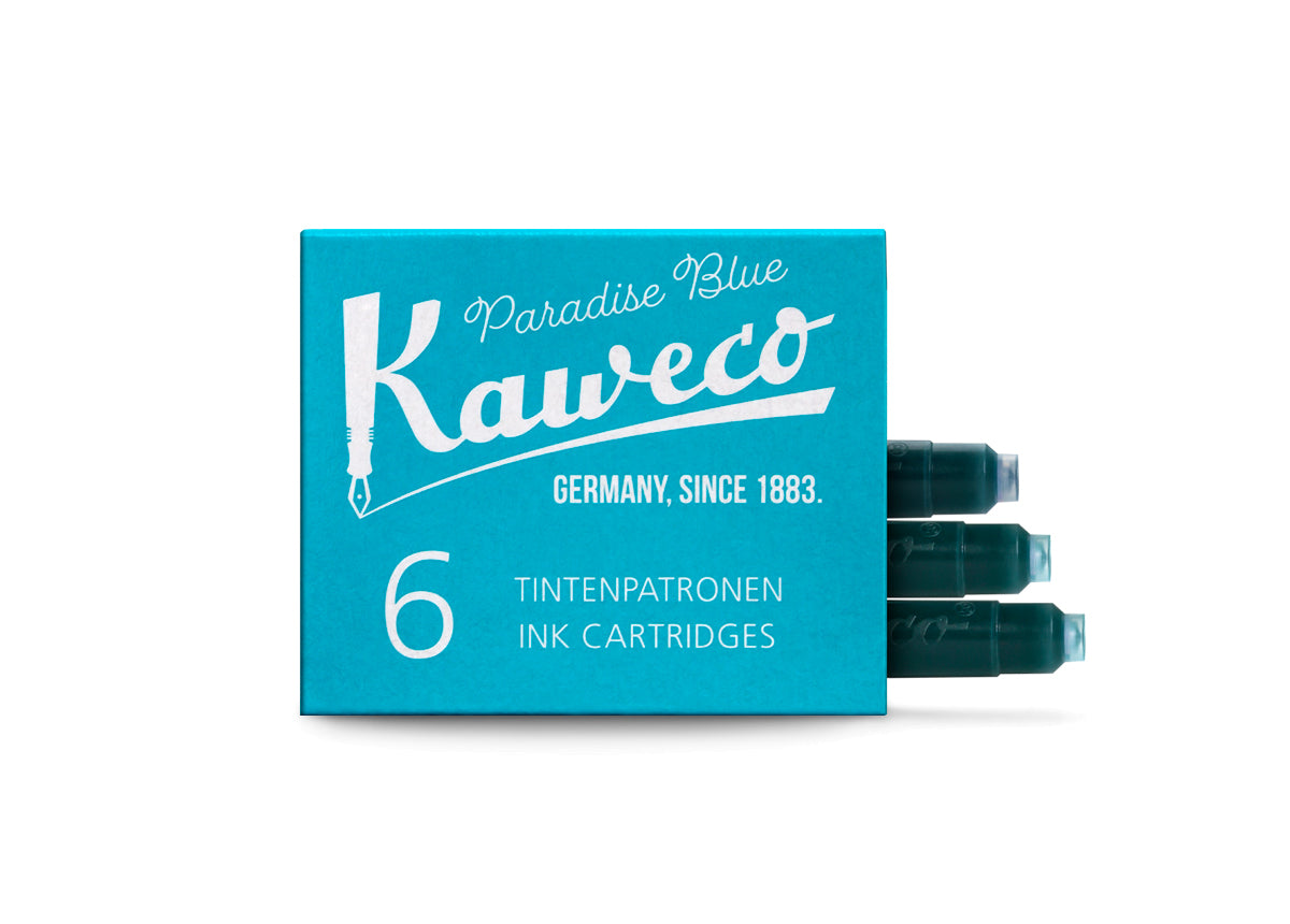 Kaweco Ink Cartridges: Paradise Blue (x6)