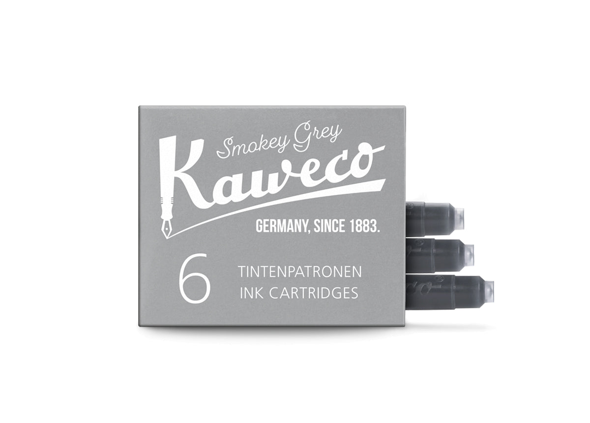 Kaweco Ink Cartridges: Smokey Grey (x6)