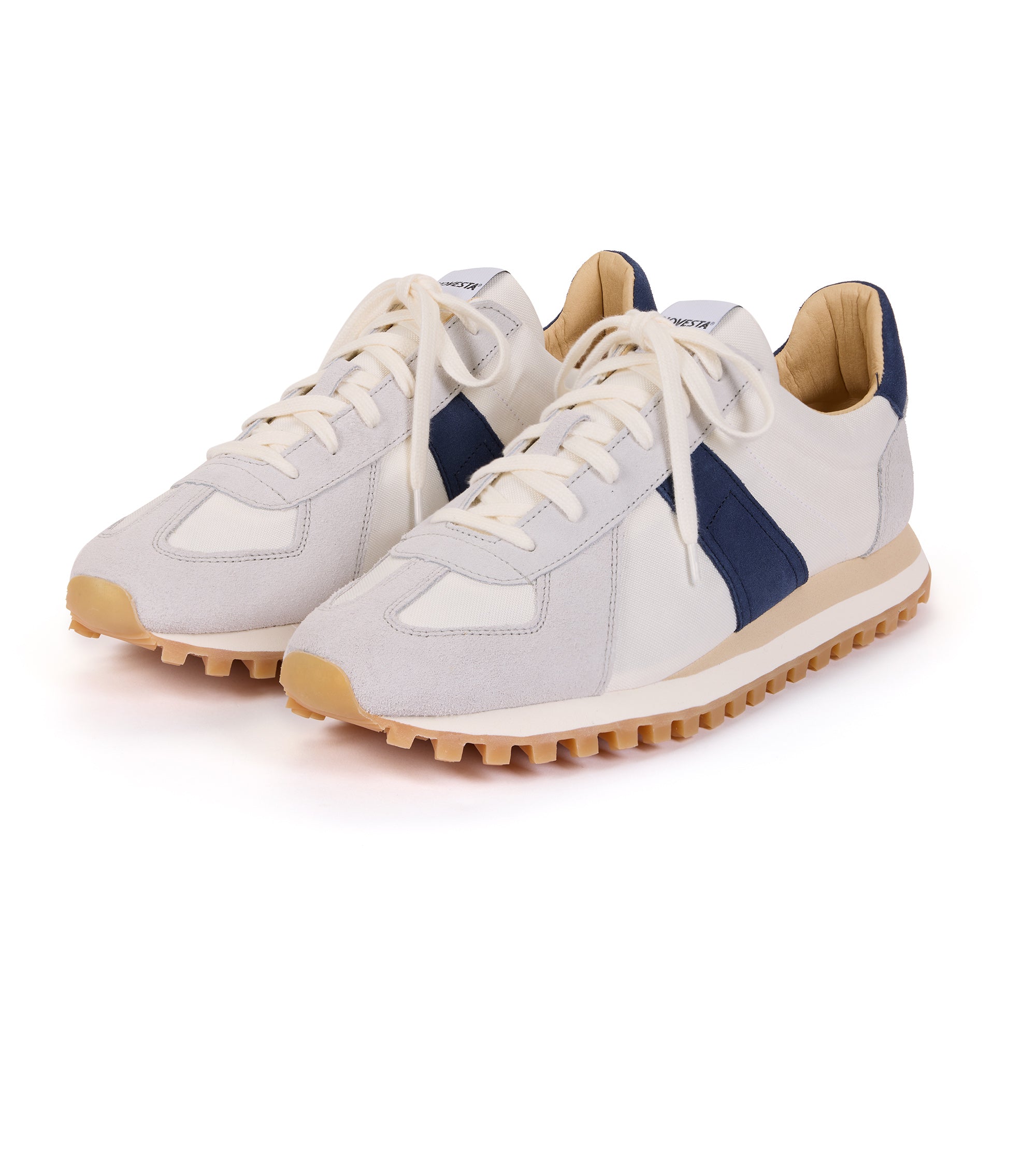 Novesta GAT Trail Sneaker: White/Navy
