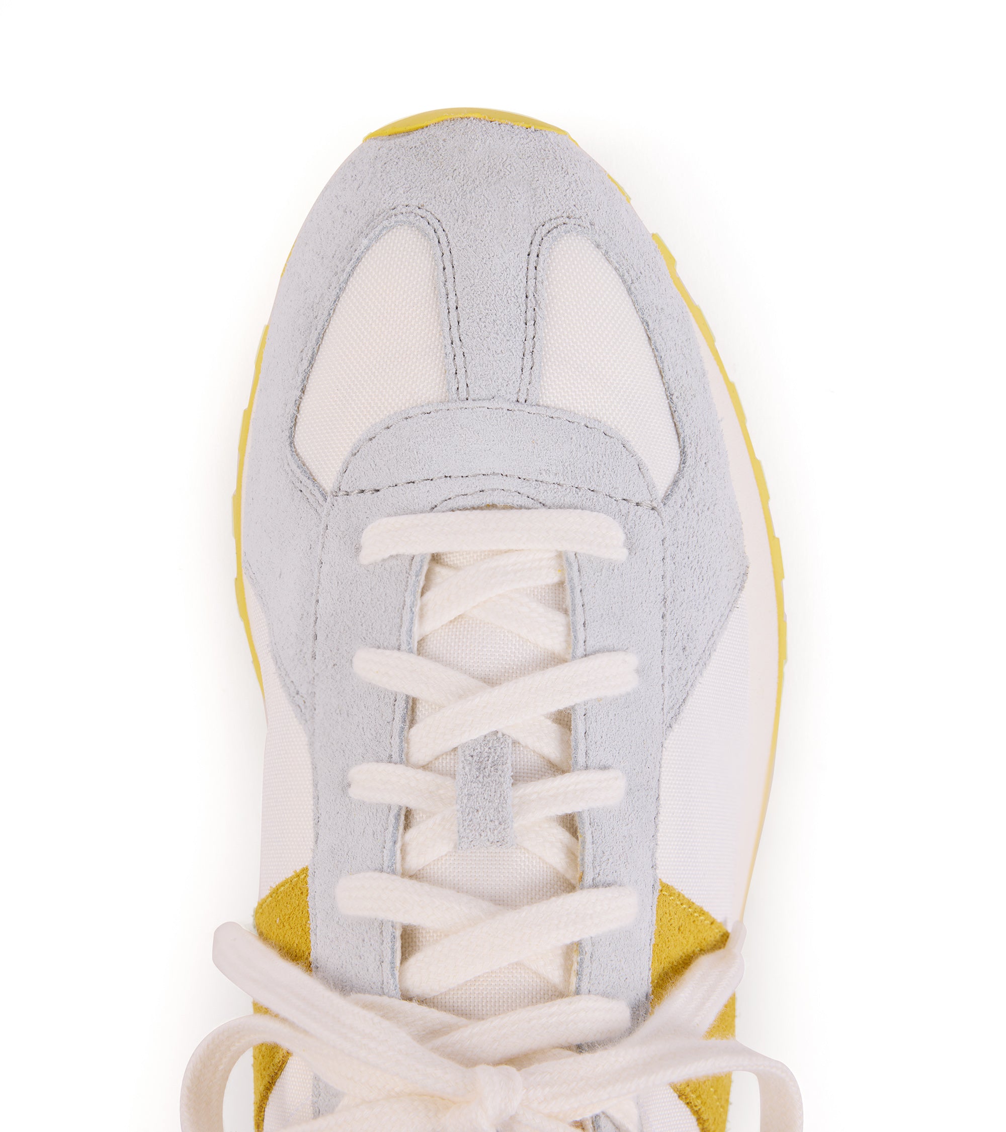 Novesta GAT Trail Sneaker: White/Yellow