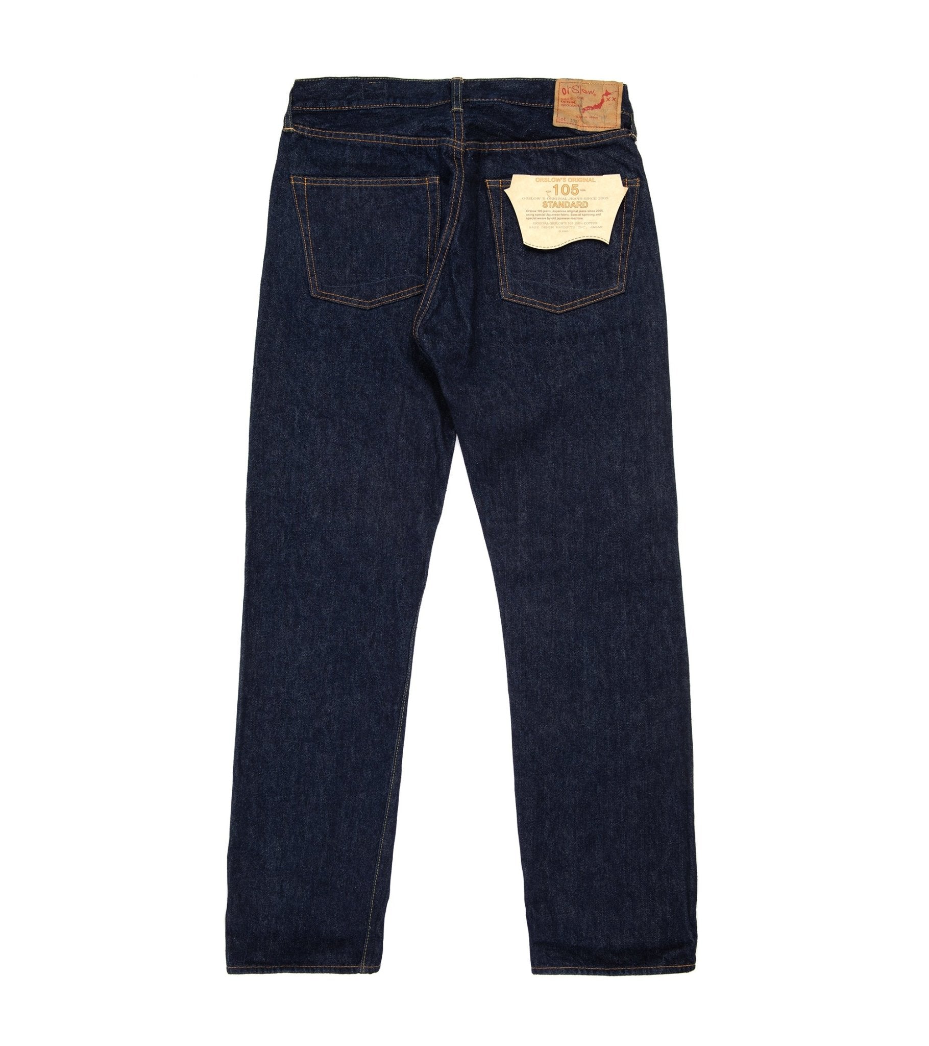 OrSlow 105 Standard Fit Selvedge Denim: One Wash - Trunk Clothiers