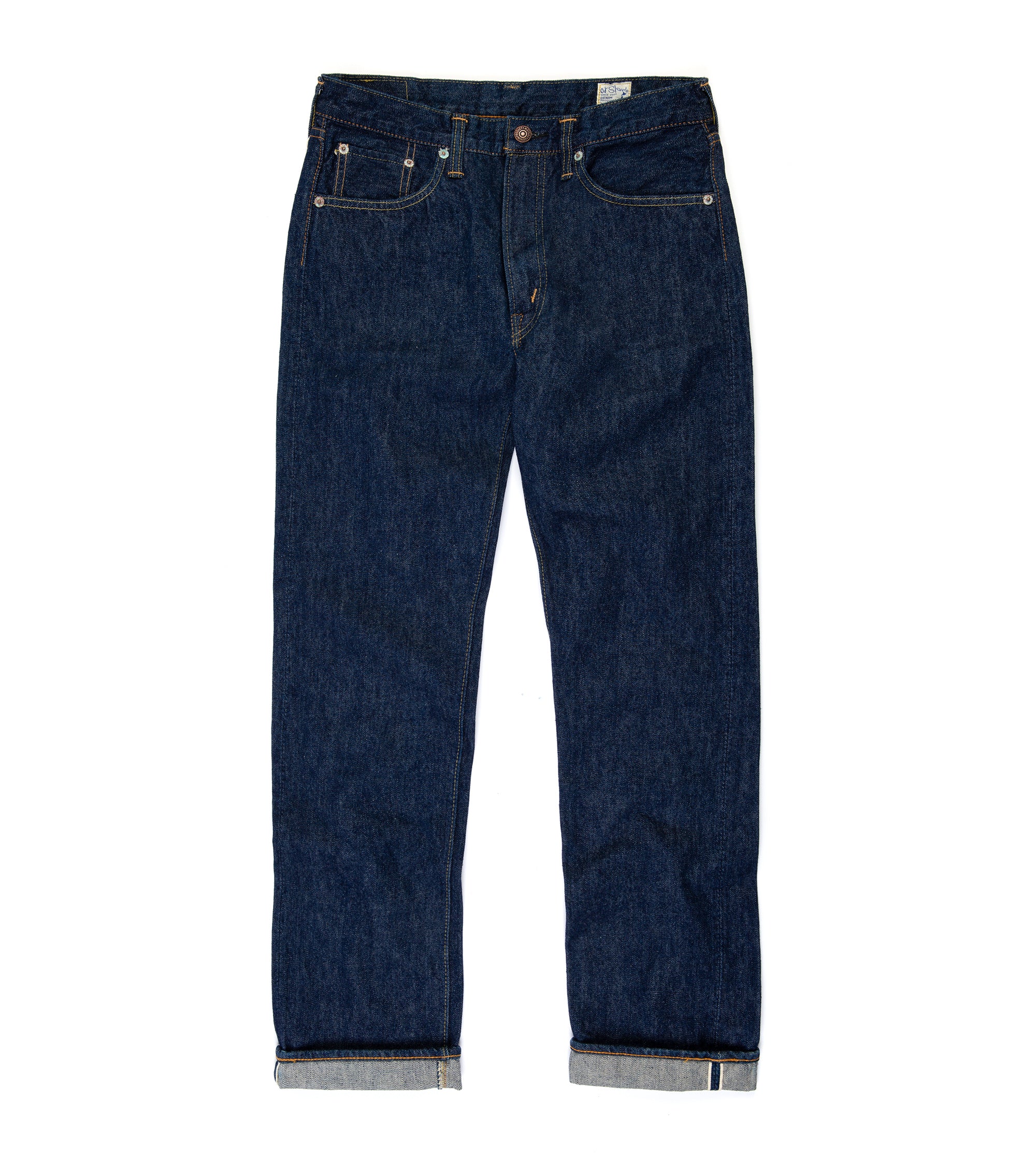 OrSlow 107 Ivy Fit Selvedge Denim: One Wash