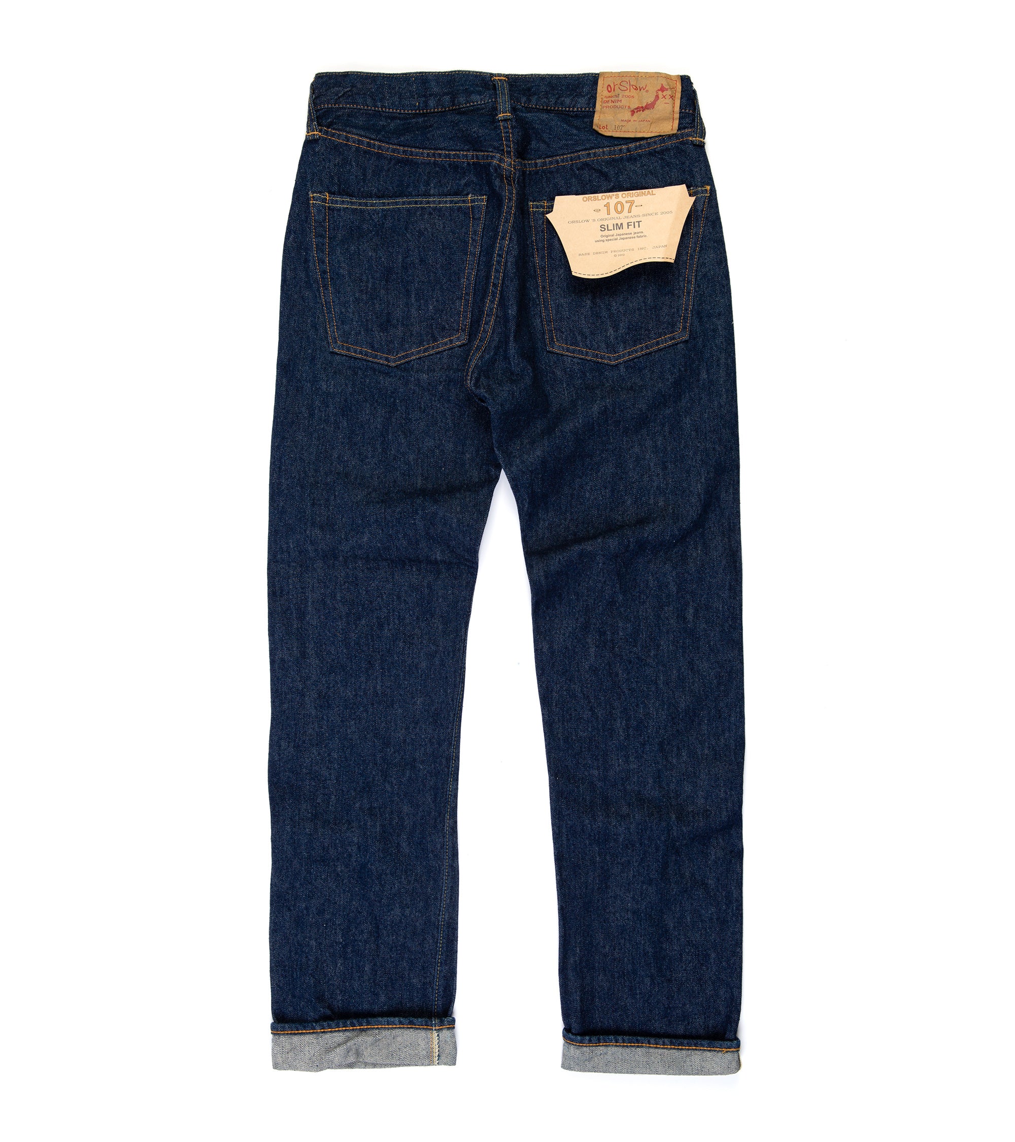 OrSlow 107 Ivy Fit Selvedge Denim: One Wash