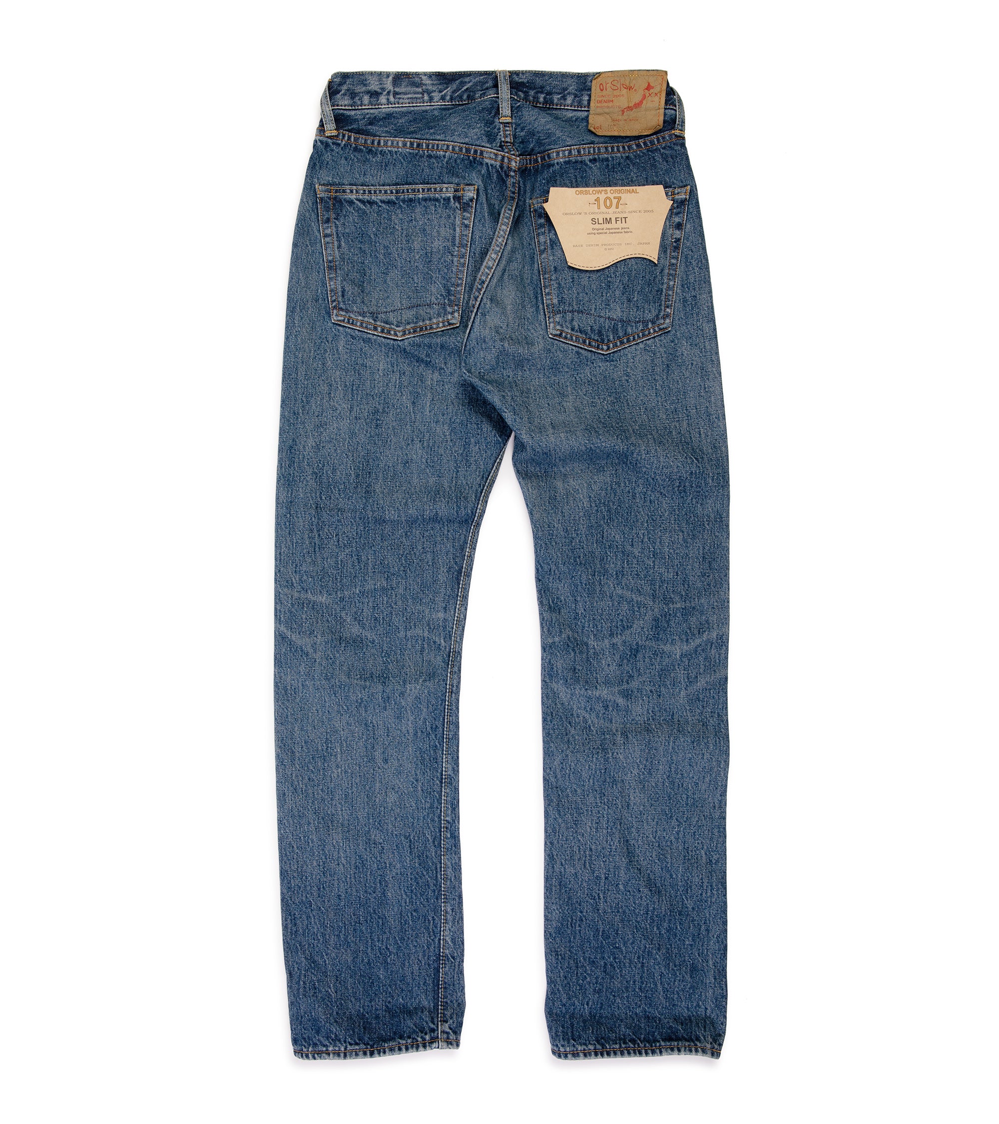 OrSlow 107 Ivy Fit Selvedge Denim: 2 Year Wash