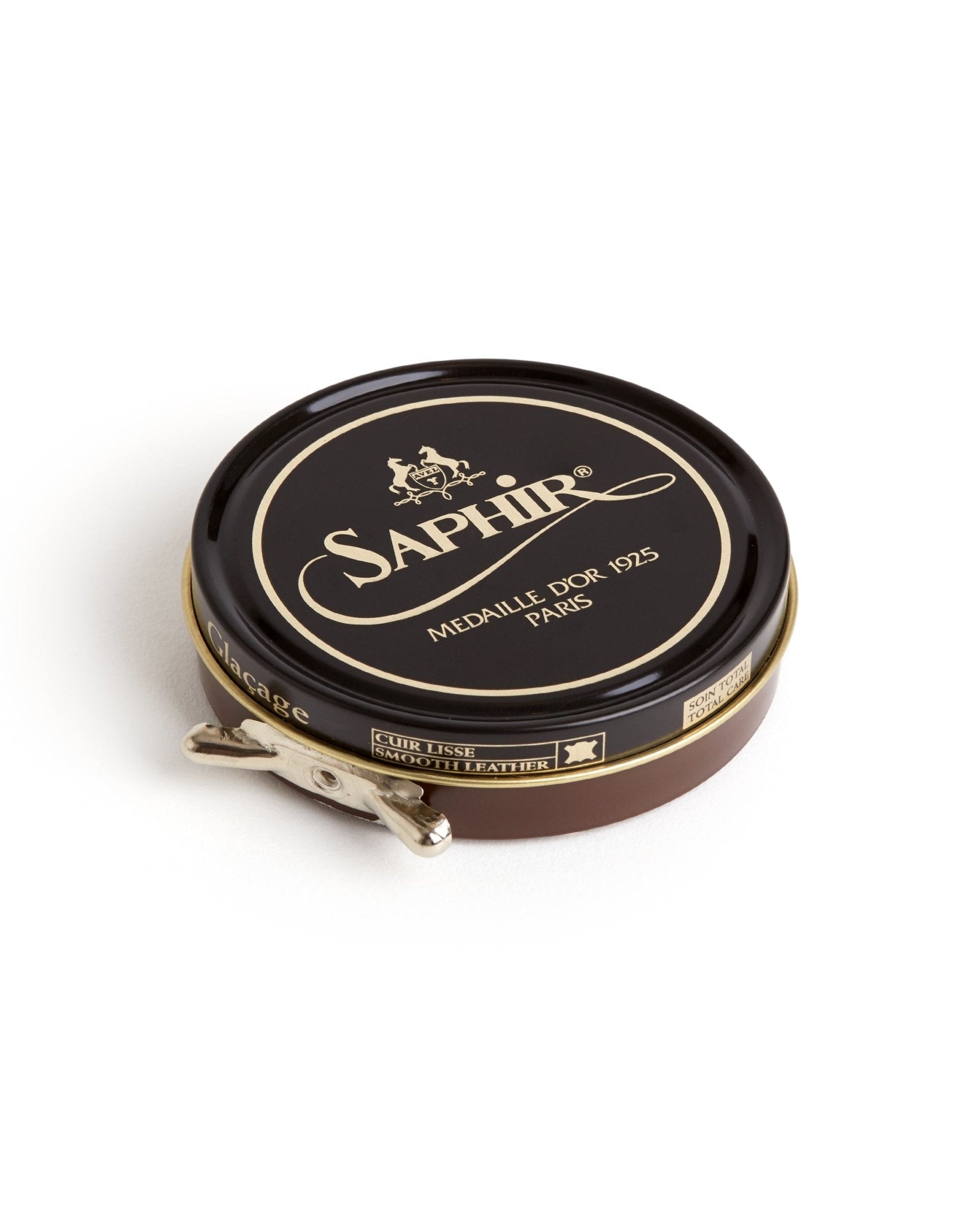 Saphir Pate De Lux Shoe Polish 50ml: 37 Medium Brown - Trunk Clothiers