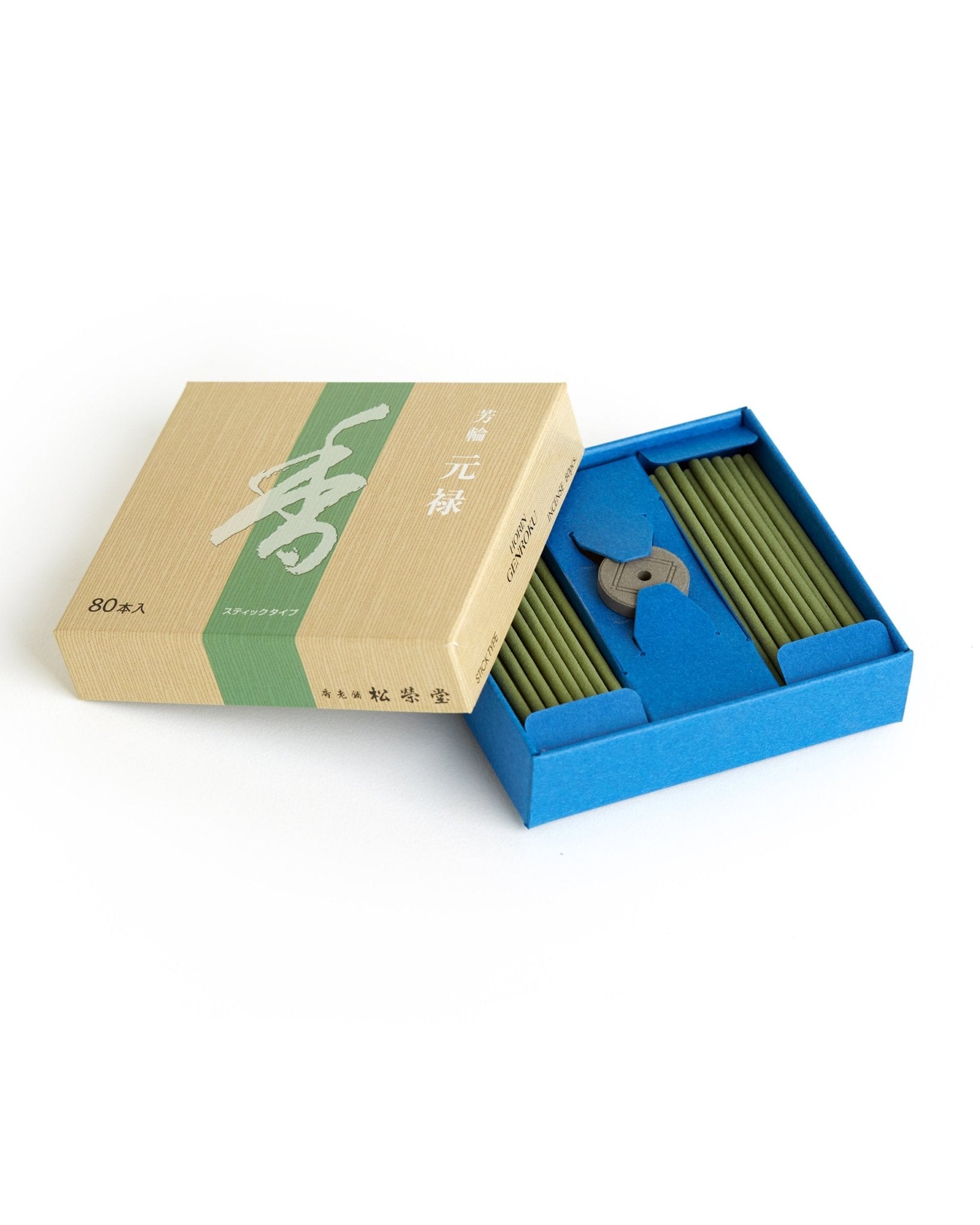 Shoyeido Genroku Green Incense: 80 sticks - Trunk Clothiers