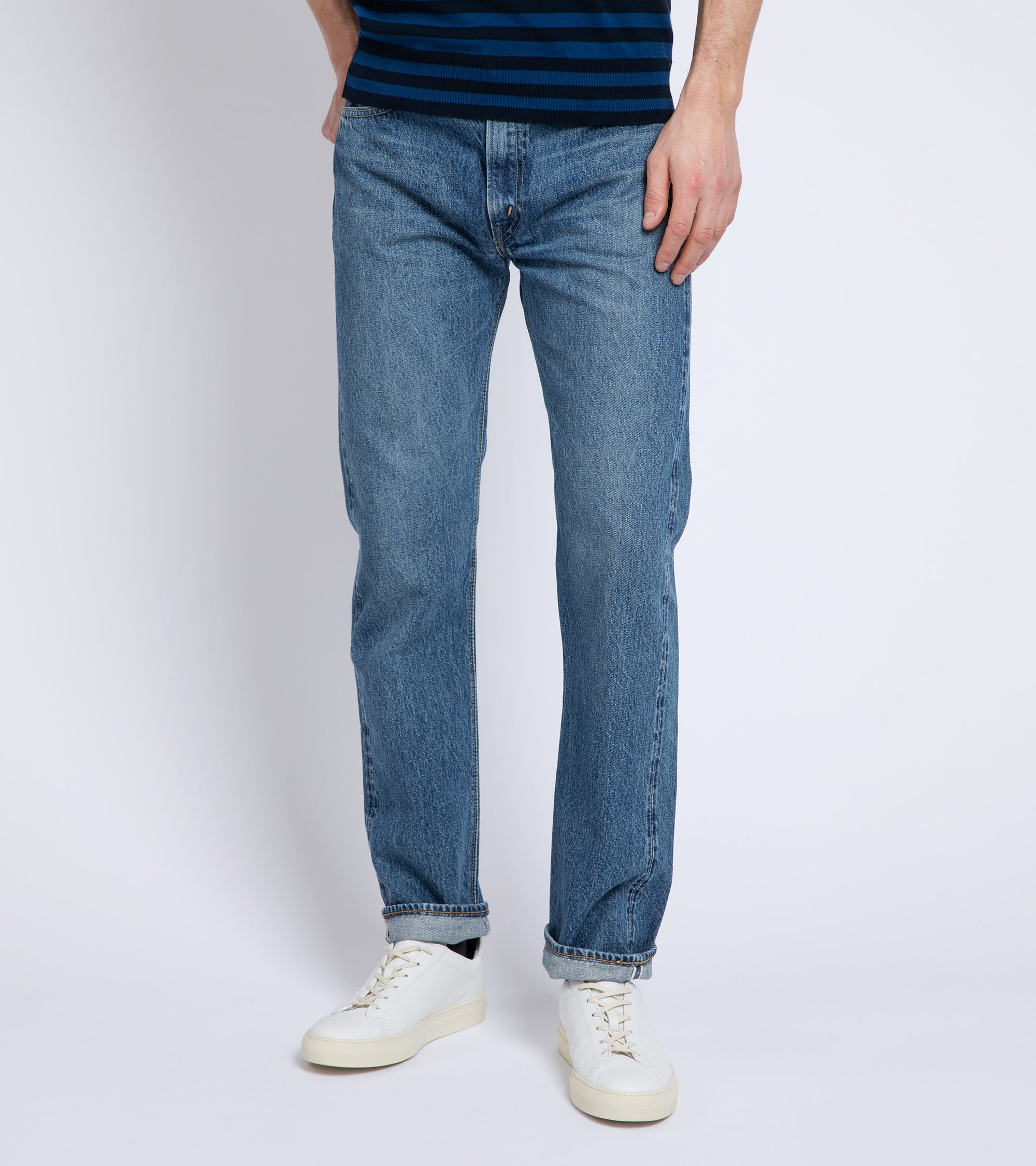 OrSlow 107 Ivy Fit Selvedge Denim: 2 Year Wash