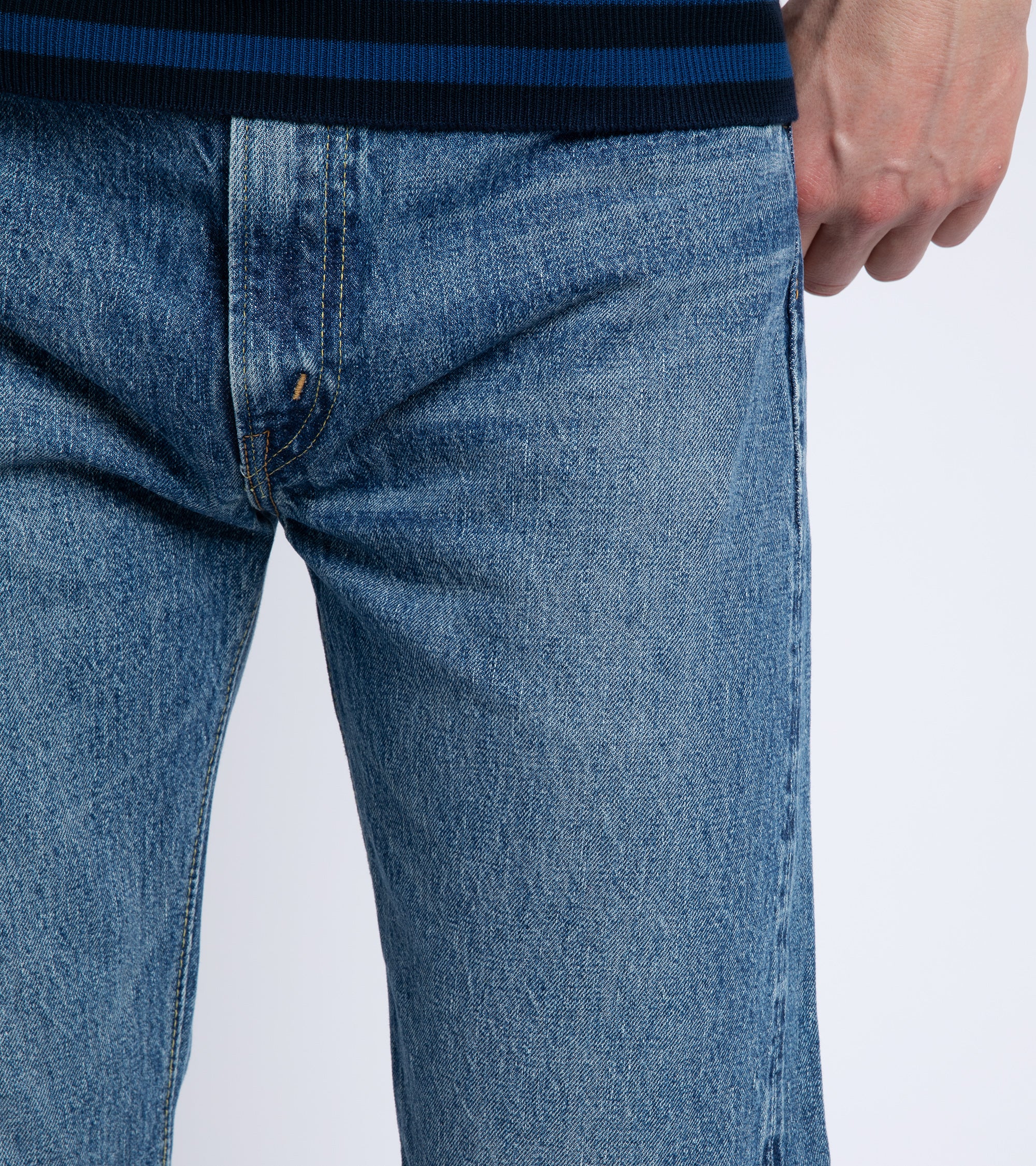 OrSlow 107 Ivy Fit Selvedge Denim: 2 Year Wash