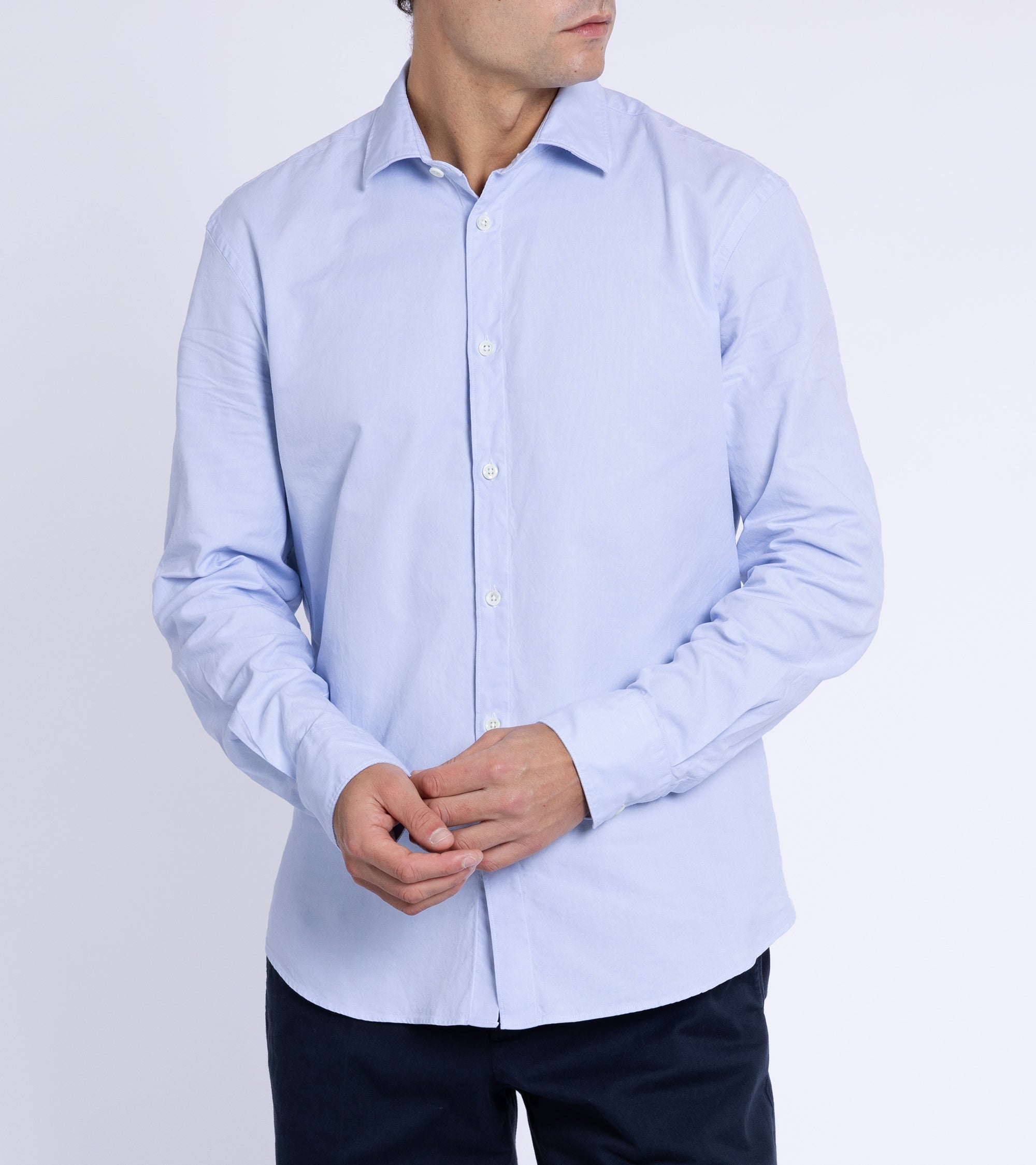 Trunk Austin Cotton Oxford Shirt: Light Blue