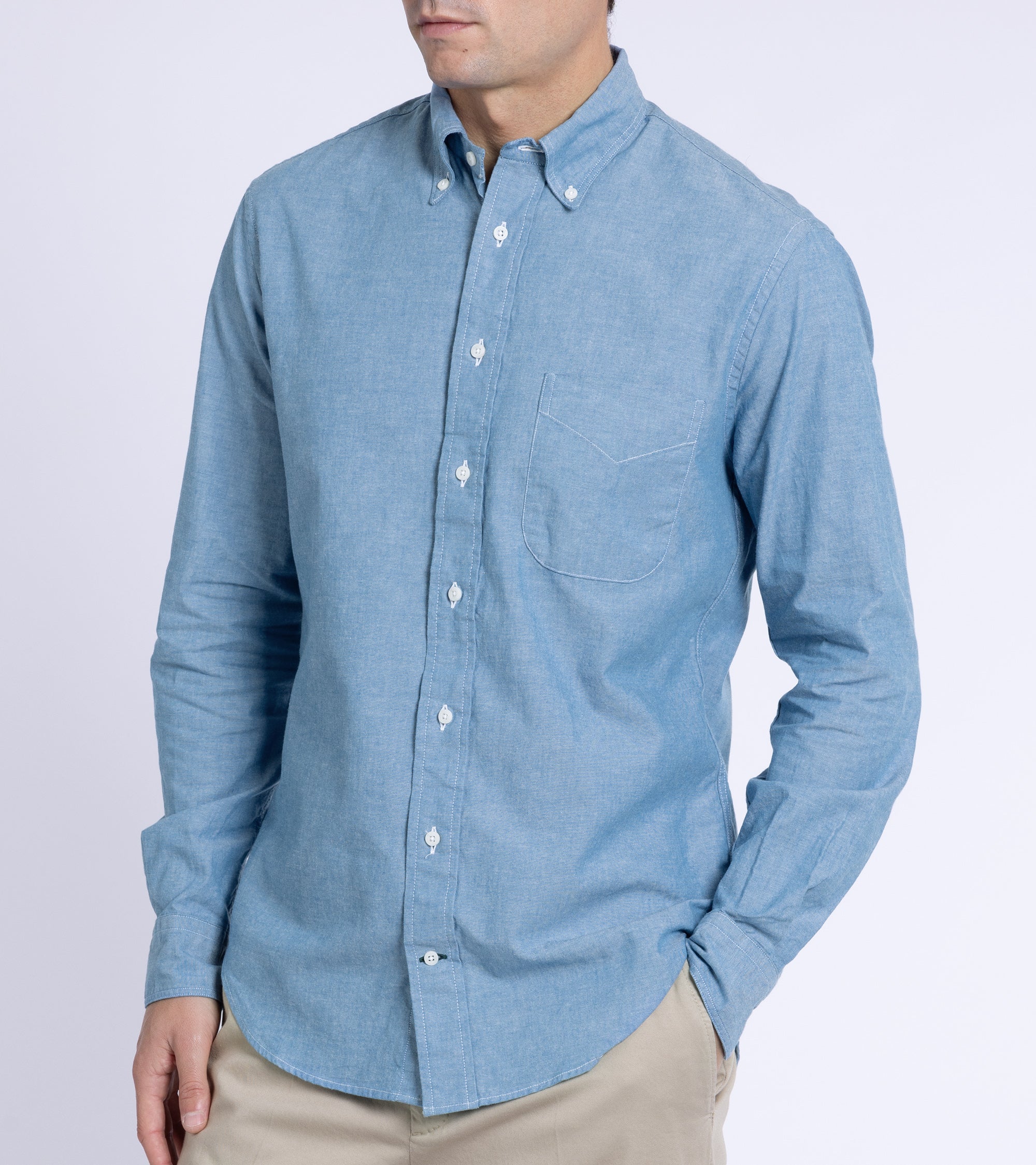 Gitman Vintage Chambray Shirt: Blue