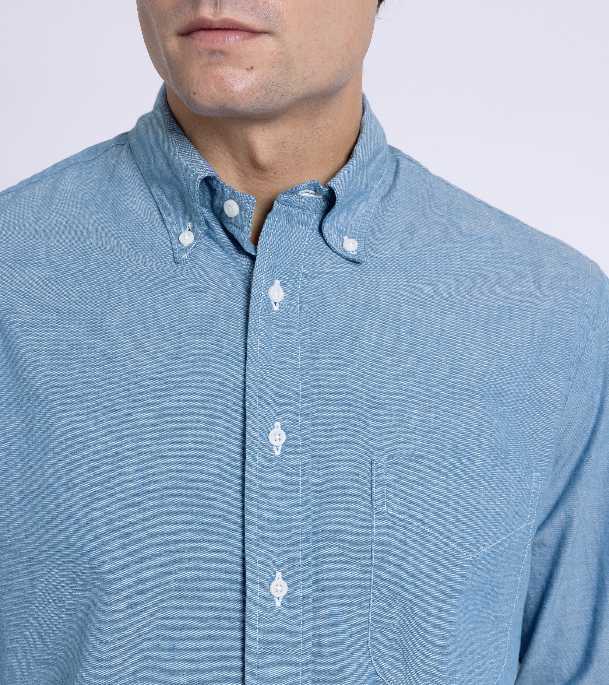 Gitman Vintage Chambray Shirt: Blue