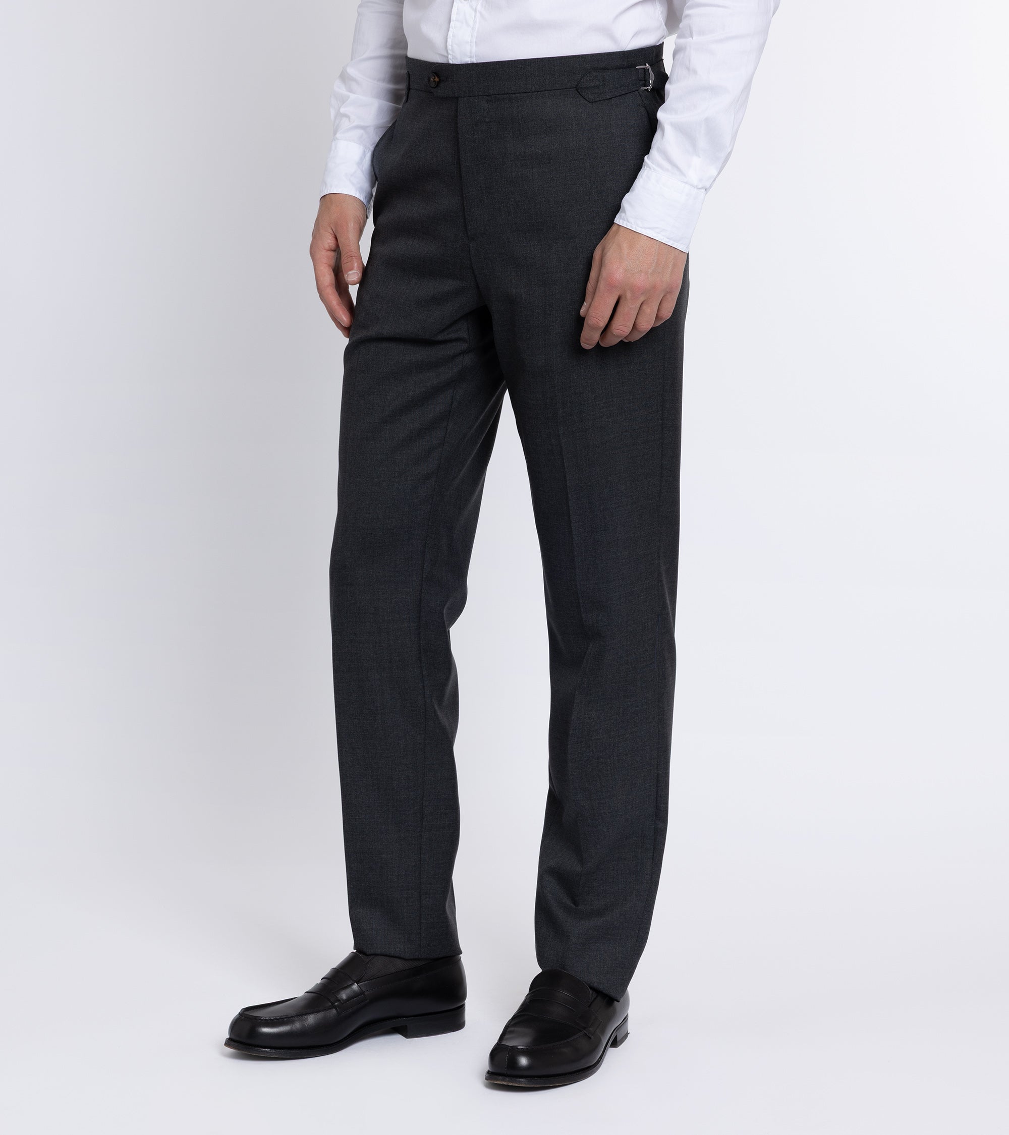 Trunk Walbrook Wool Fresco Suit Trousers: Grey