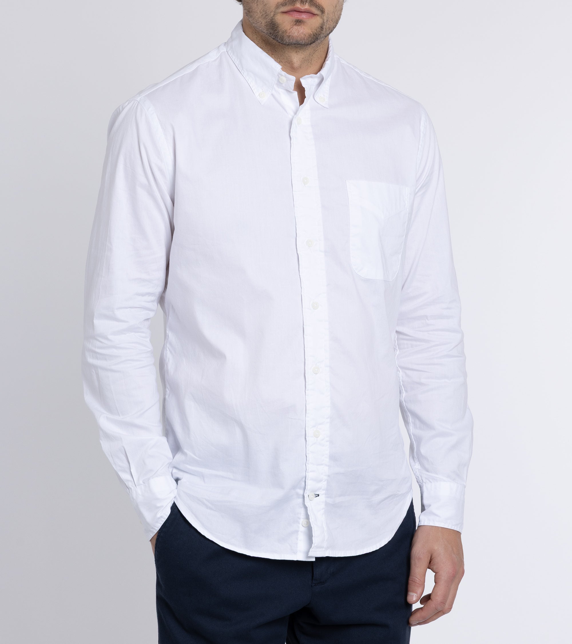 Gitman Vintage Zephyr Cotton Shirt: White