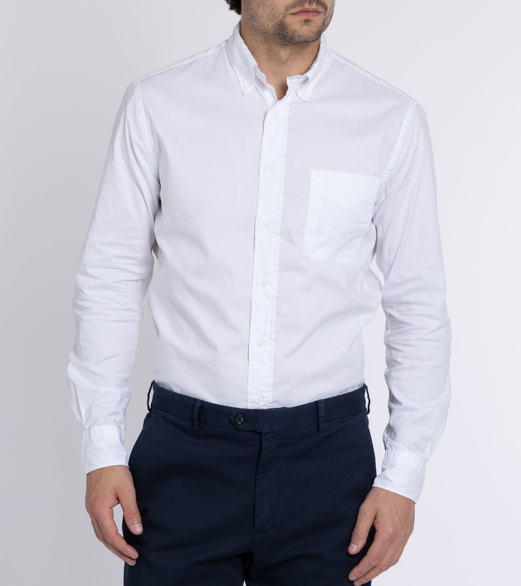 Gitman Vintage Zephyr Cotton Shirt: White