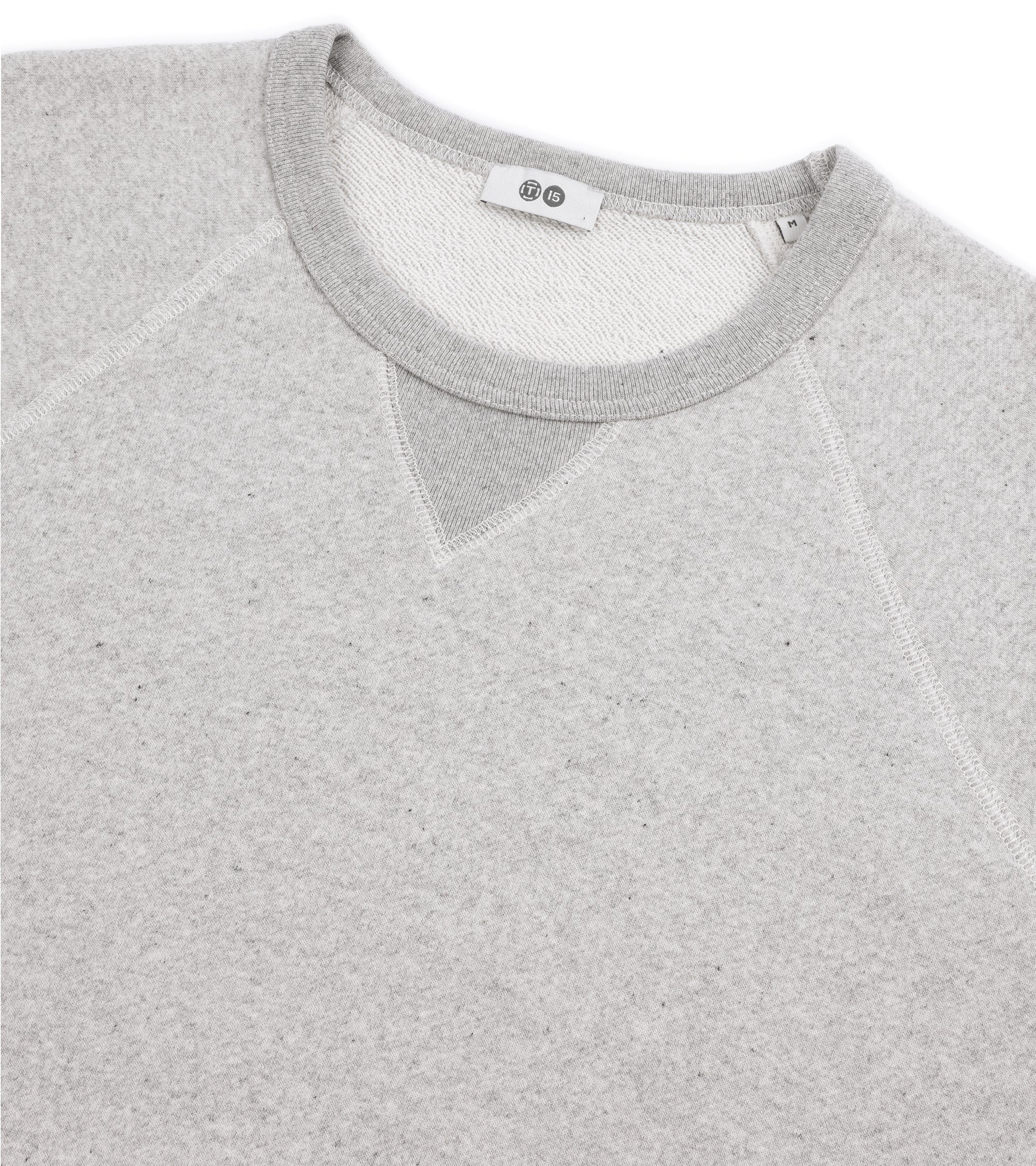 Trunk Cooper Cotton Crew Neck Sweatshirt: Grey