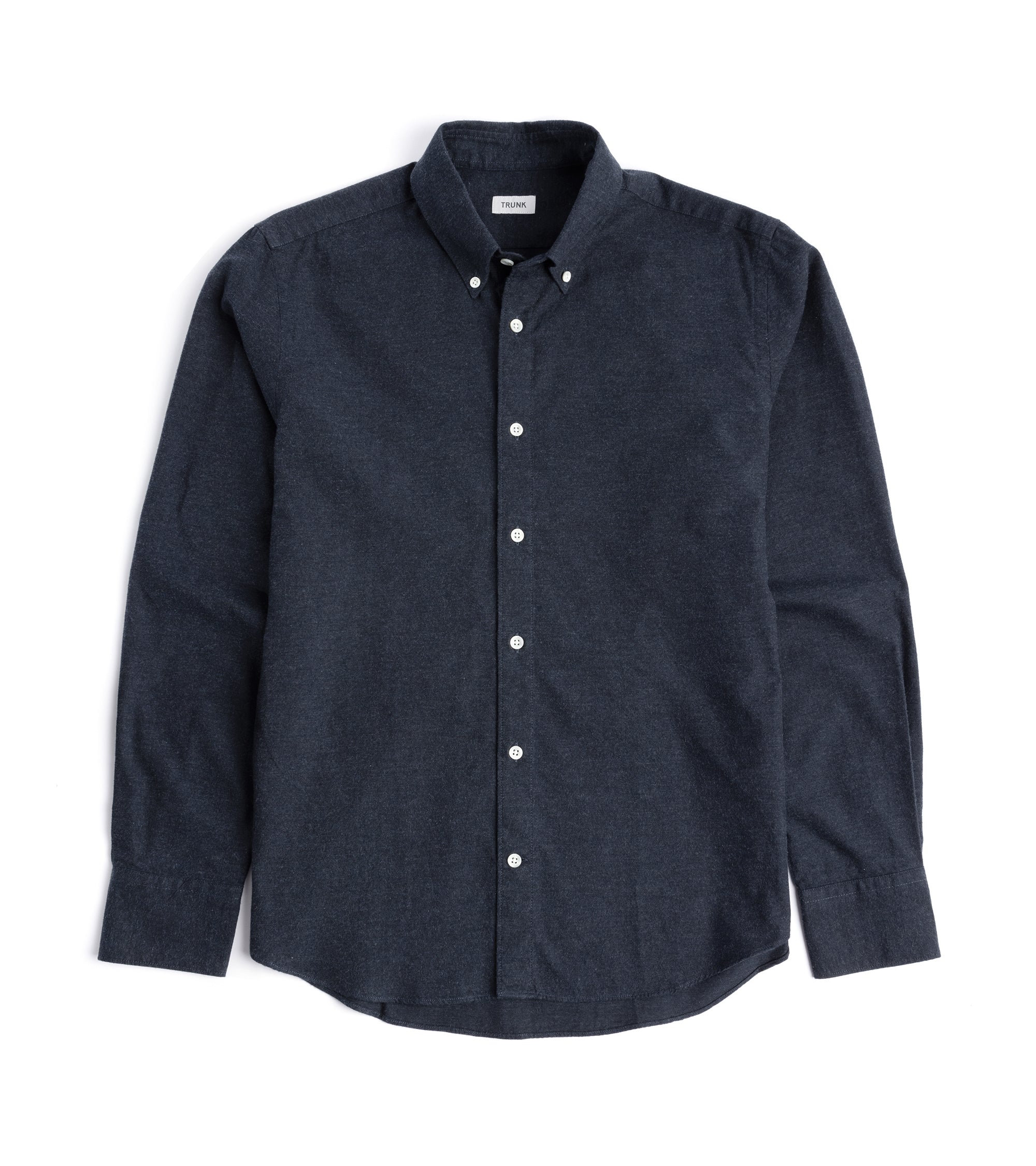 Trunk Eldon Cotton Flannel Shirt: Navy
