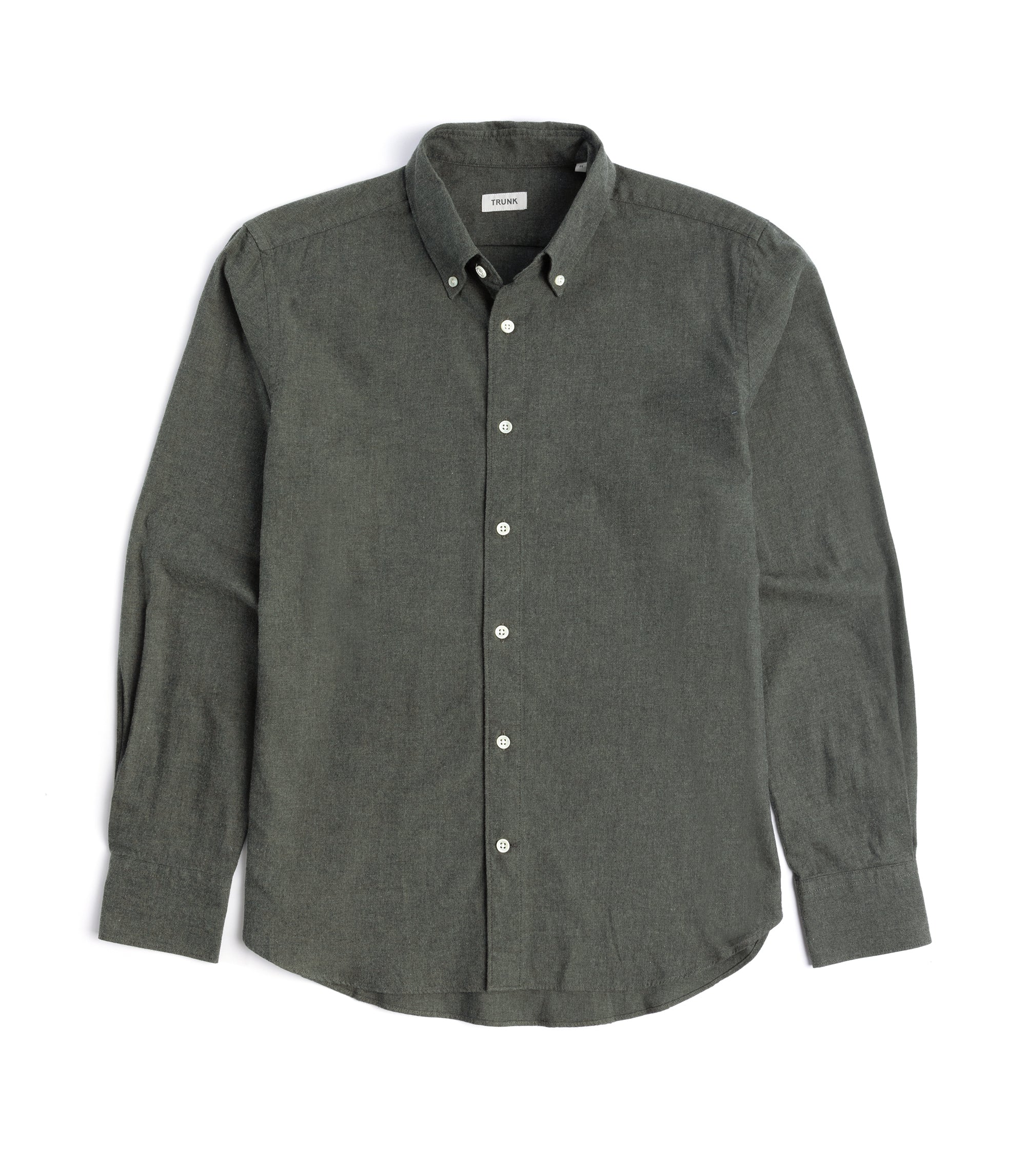 Trunk Eldon Cotton Flannel Shirt: Olive
