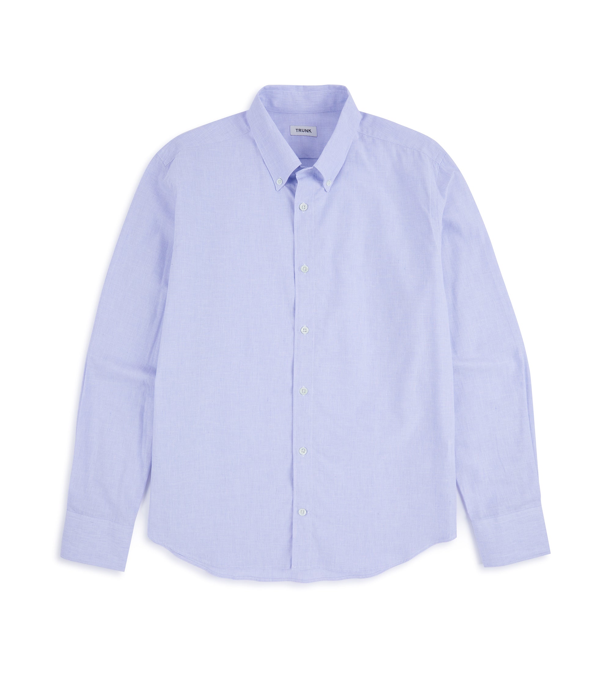 Trunk Eldon Cotton Linen Shirt: Light Blue